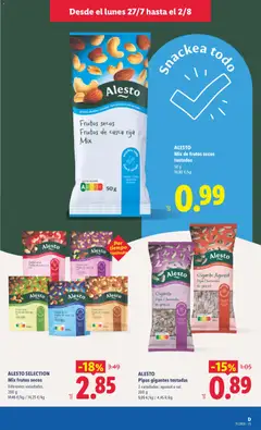 Vista previa ALESTO Mix de frutos secos tostados, Mix de frutos secos tostados válido desde el 27/07/2026 | Página: 13