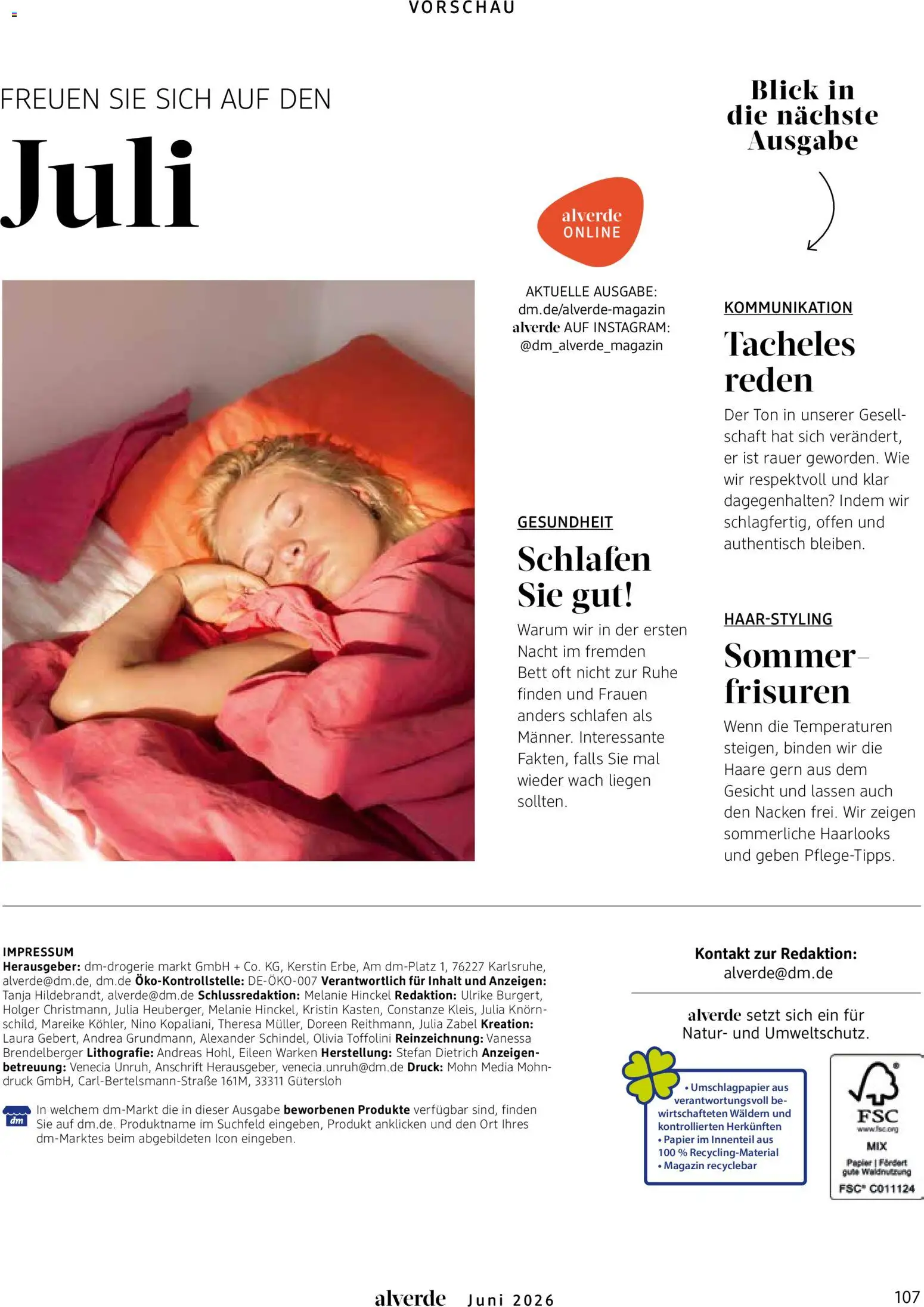 dm drogerie Prospekt – gültig ab 01.06.2026 | Seite: 107 | Produkte: Bett