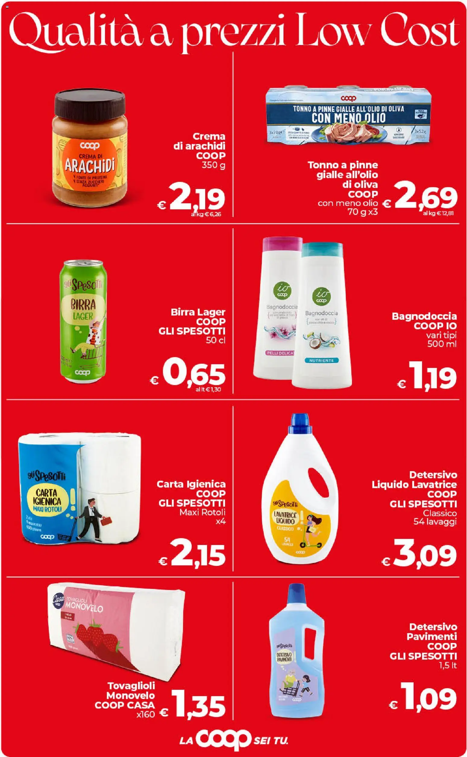 Volantino COOP del 31/07/2026 | Pagina: 7 | Prodotti: Birra, Lavatrice, Tonno, Arachidi