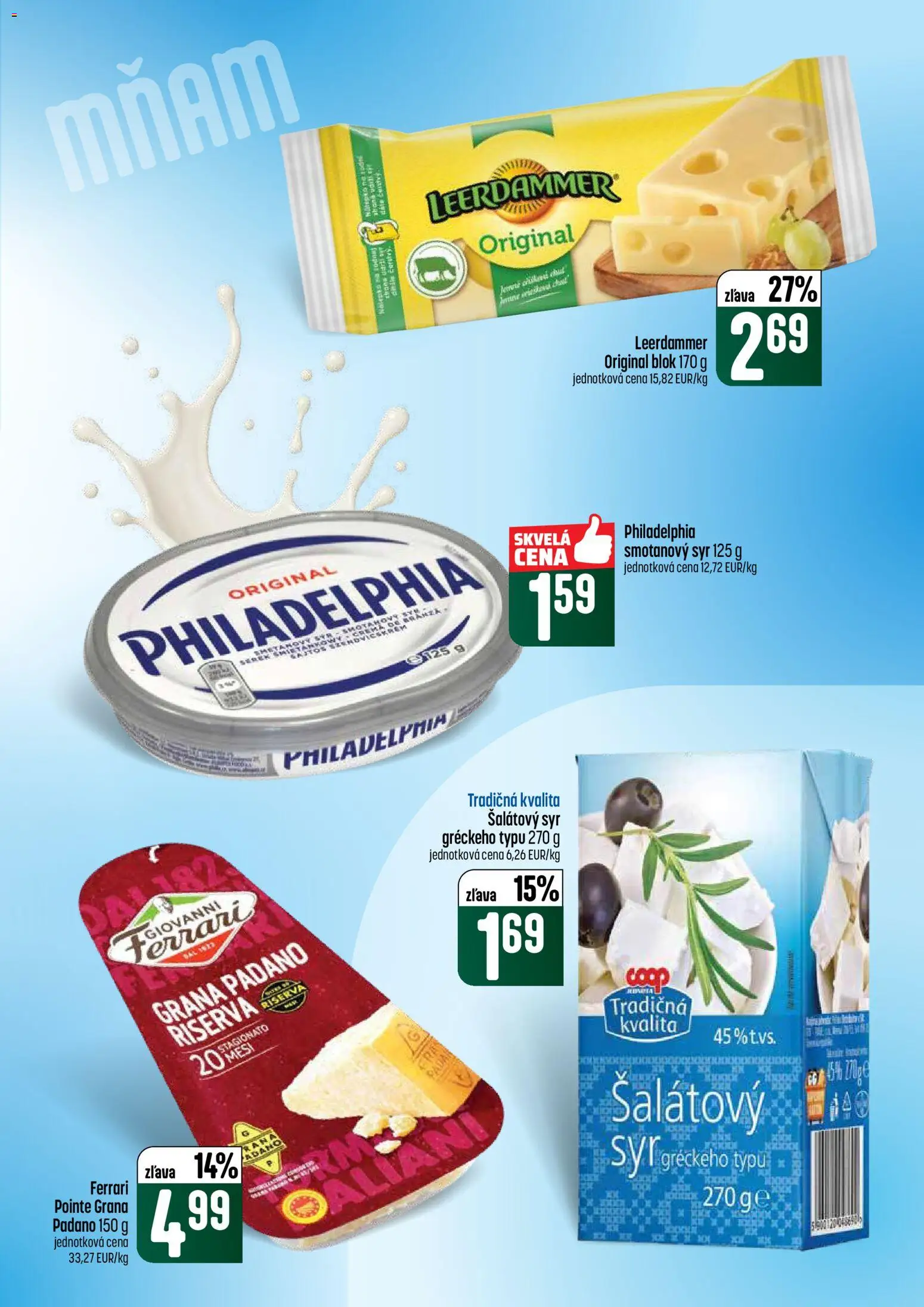 Nové COOP Jednota akcie – leták je platný od 04.06.2026 | Strana: 27 | Produkty: Syr