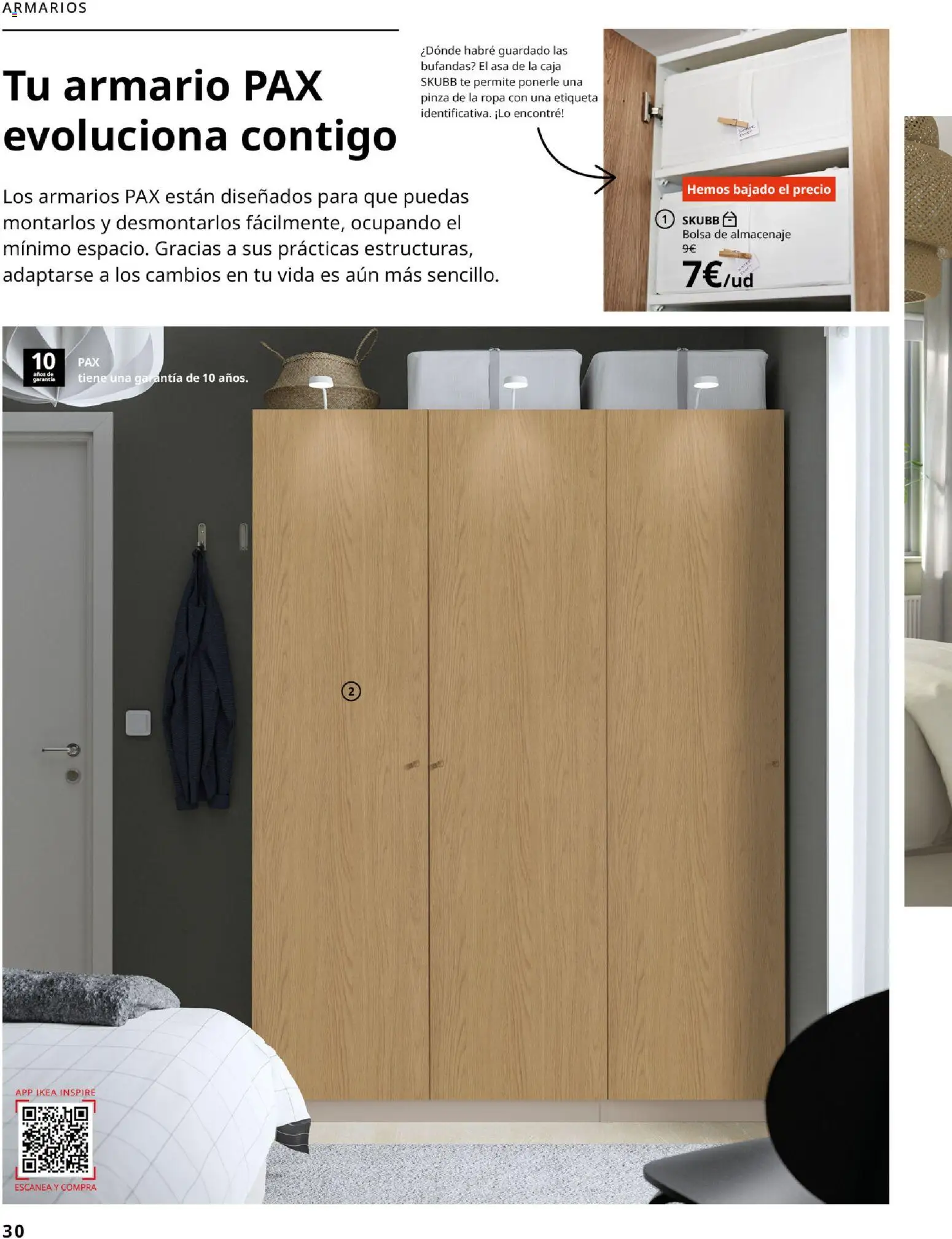 Catálogo IKEA Dormitorios │ válido desde el 01/02/2026 | Página: 30 | Productos: Té, Almacenaje, Armario, Caja