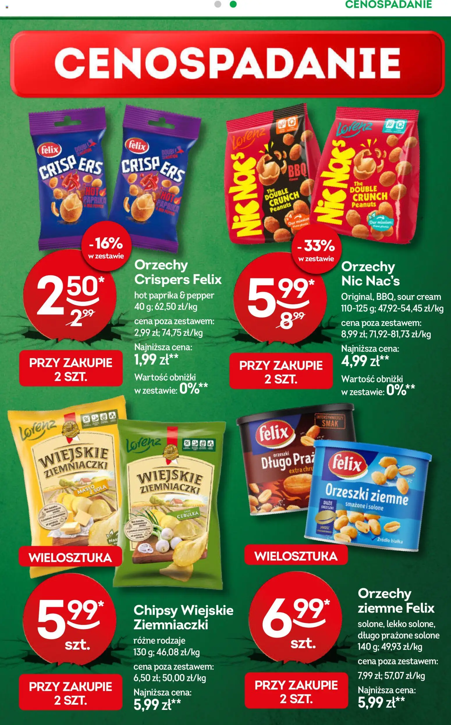 Żabka gazetka od 20.05.2026 | Strona: 49 | Produkty: Chipsy, Ziemniaczki, Orzeszki ziemne, Orzechy