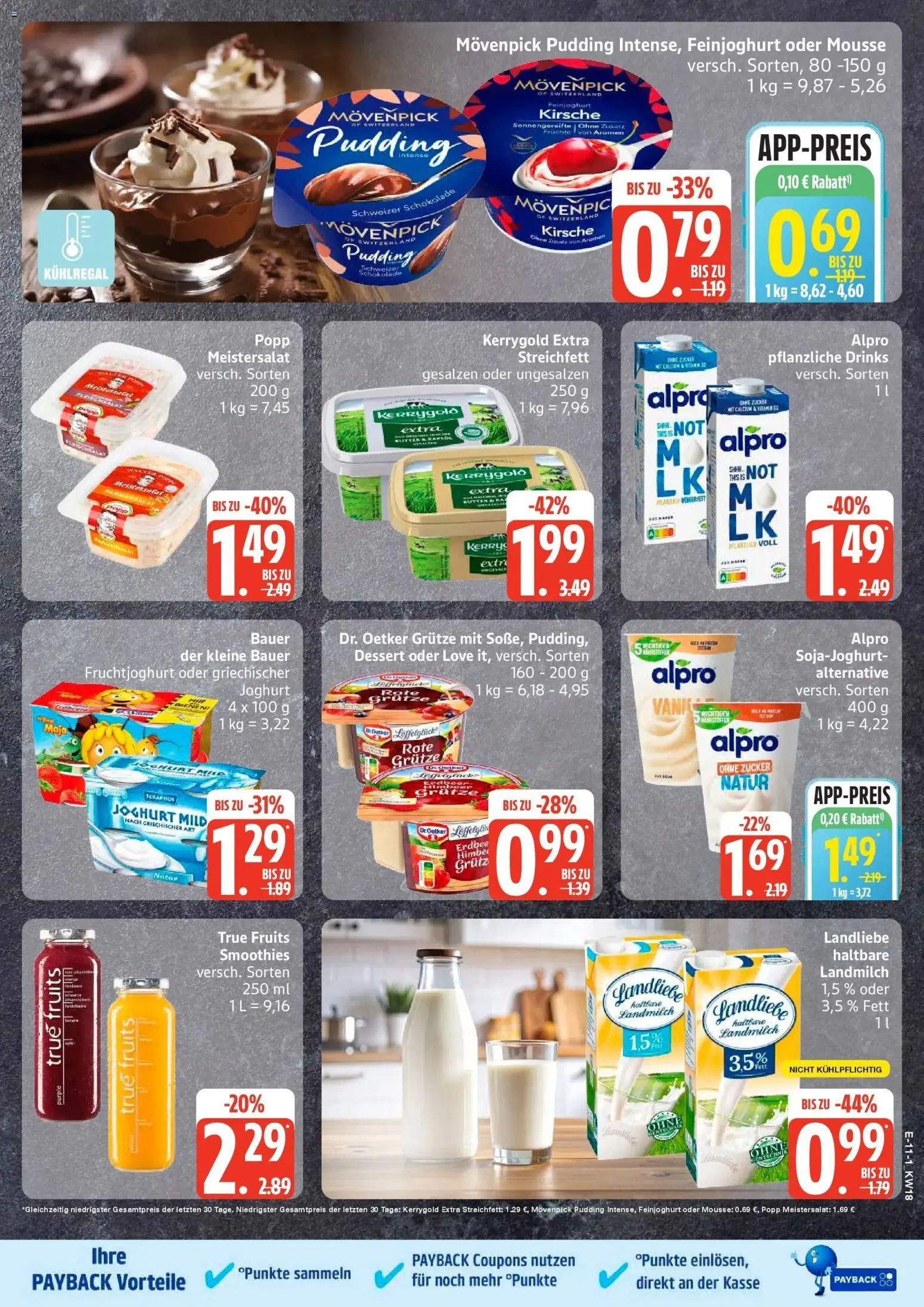 Edeka prospekt Ratzeburg	 – gültig ab 27.04.2026 | Seite: 13 | Produkte: Butter, Fruchtjoghurt, Pudding, Alpro