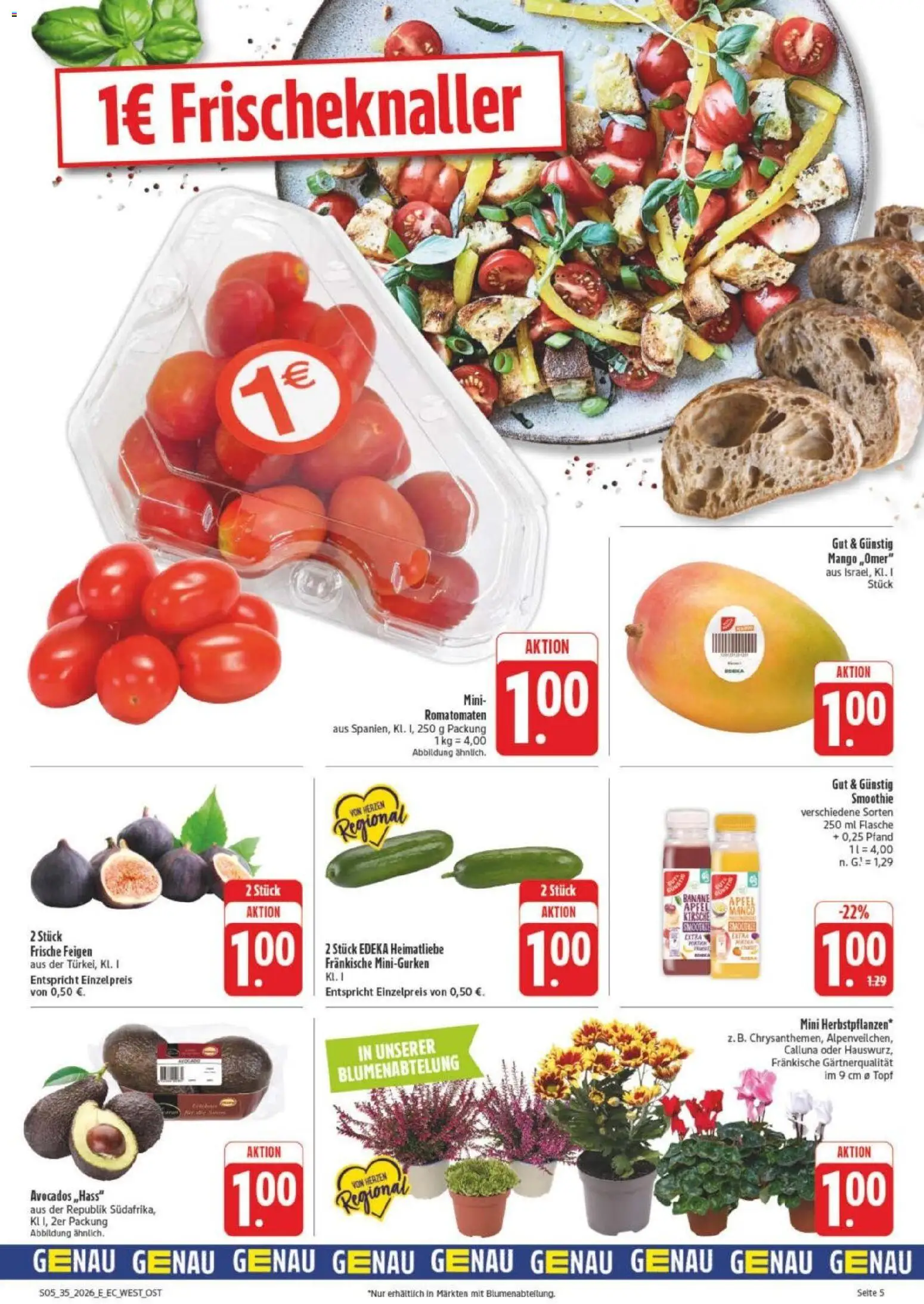 Edeka Prospekt Leipzig – gültig ab 23.08.2026 | Seite: 9 | Produkte: Äpfel, Mango, Feigen