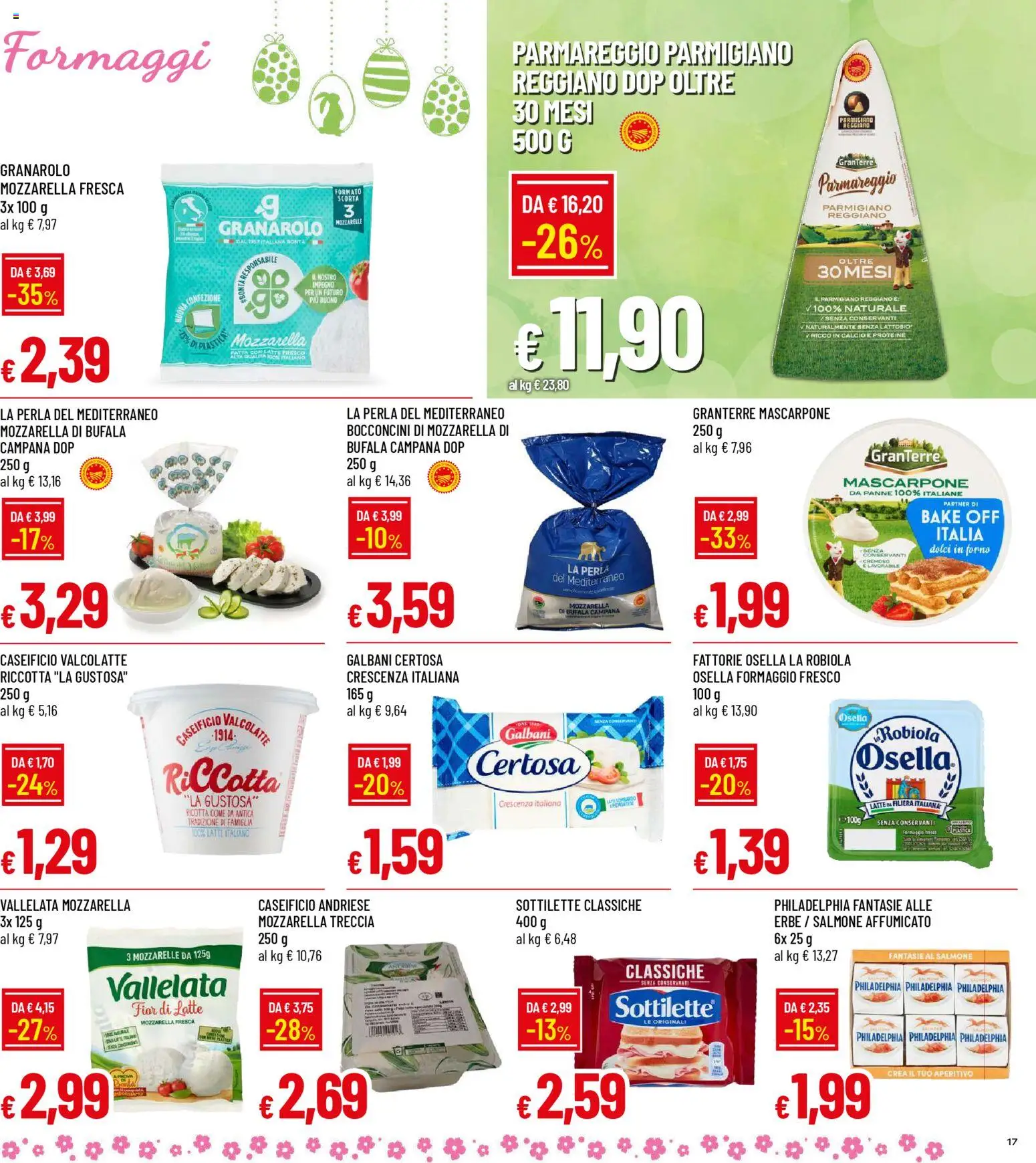 Volantino Galassia del 26.03.2026 | Pagina: 17 | Prodotti: Salmone, Latte, Forno, Parmigiano