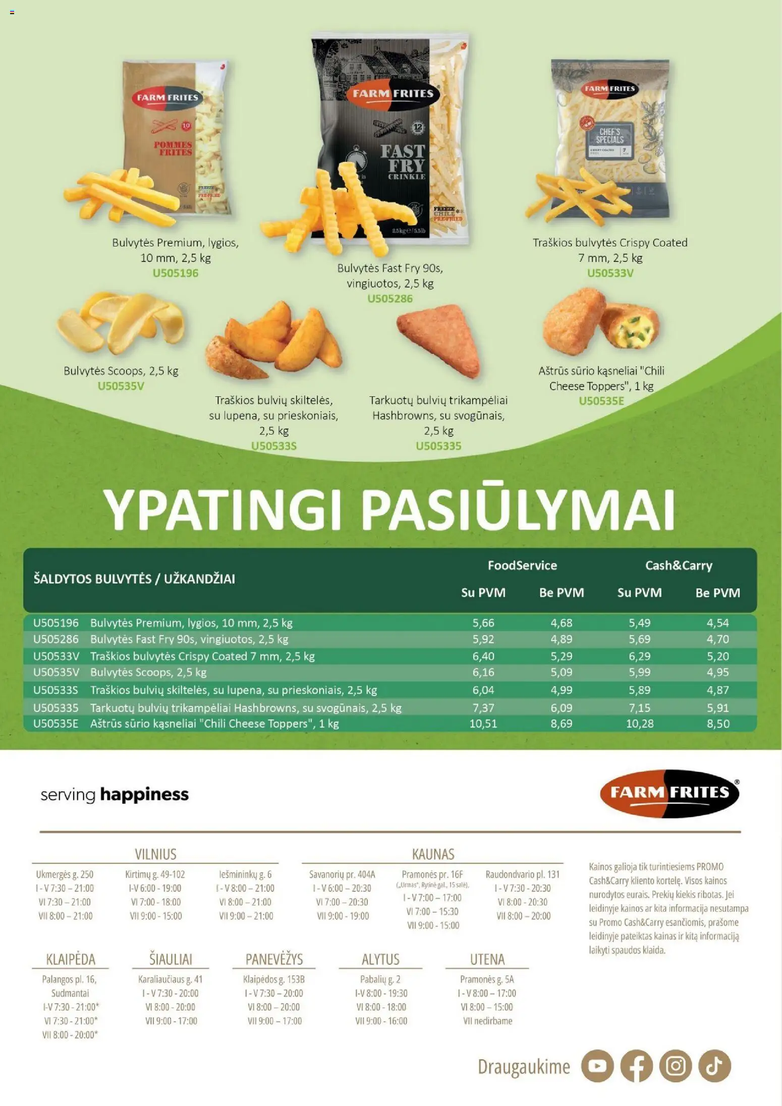 ePromo akcijos nuo 2026.10.01 | Puslapis: 13 | Prekių: Užkandžiai, Šaldytos bulvytės
