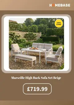 Preview of Homebase - Offers valid from 04/08/2026 | Page: 5 | Products: Sofa set, Sofa