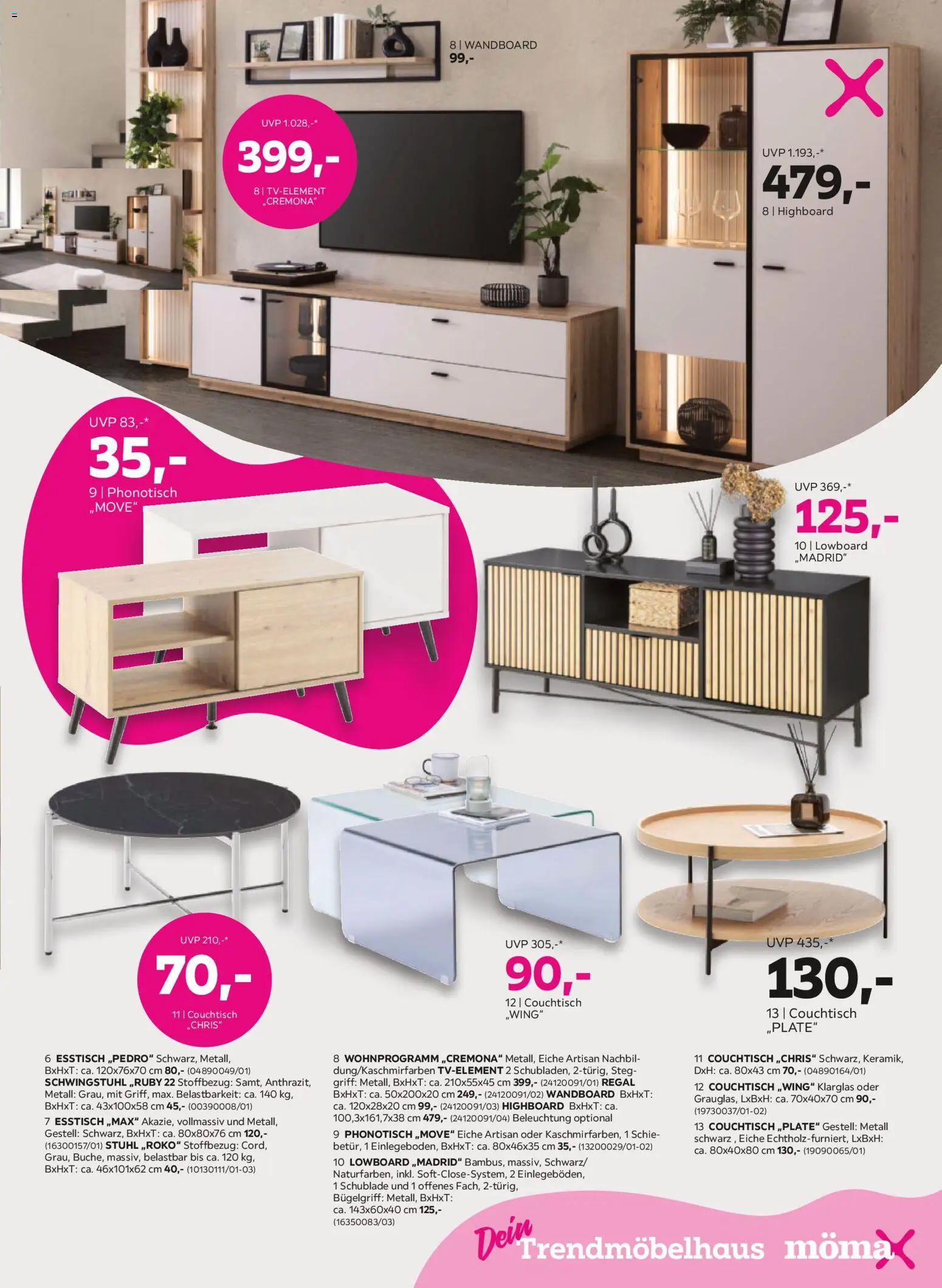 Mömax Prospekt aktuell gültig ab 01.09.2026 | Seite: 7 | Produkte: Couchtisch, Regal, Stuhl