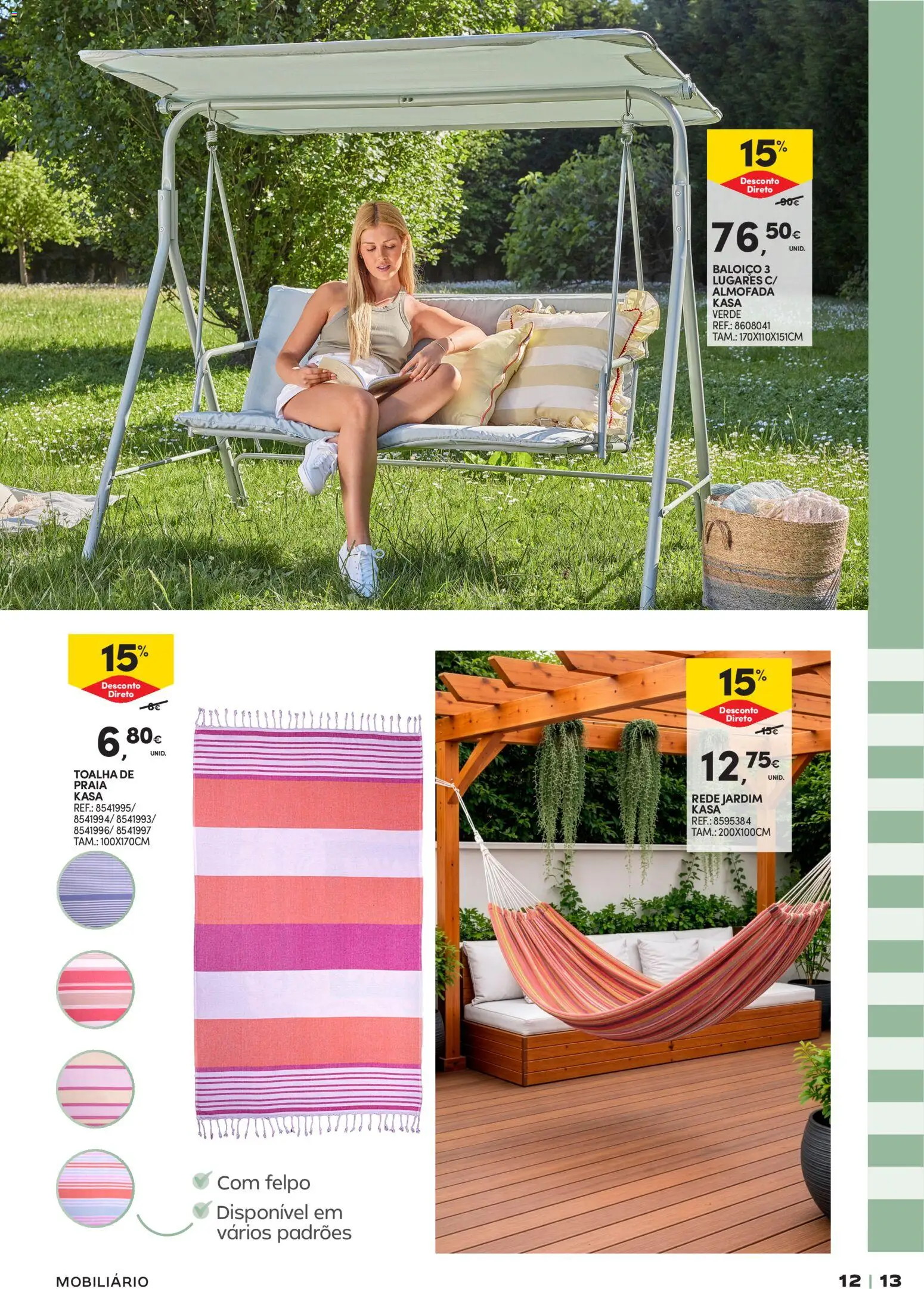 Continente  Açores: Verão │ válido de 26.05.2026 | Página: 13 | Produtos: Baloiço, Almofada