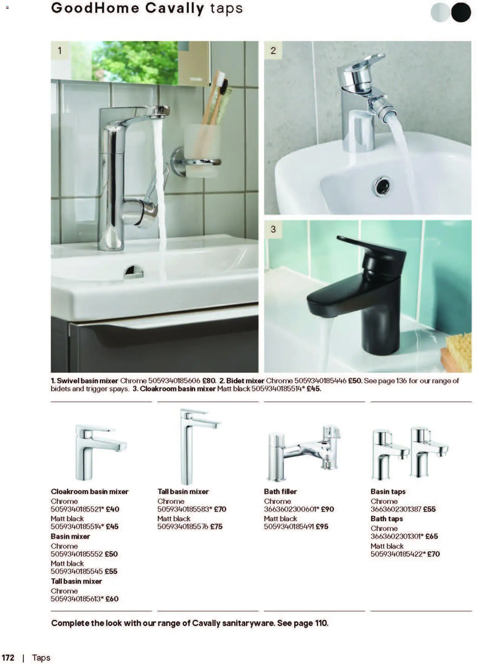 {H1} | Page: 172 | Products: Bath, Mixer