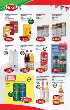 Reál Pont akciós újság - amely érvényes a következő dátumtól: 17.06.2026 | Oldal: 6 | Termékek: Nescafé, Arany ászok, Sör, Alkoholmentes sör