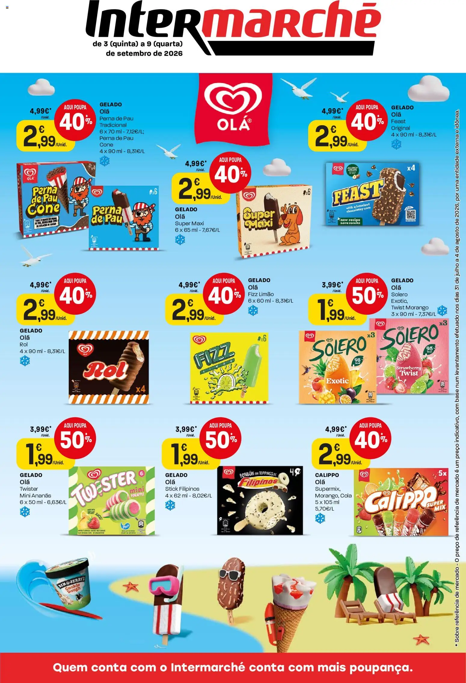 Intermarché Folheto Mini │ válido de 03/09/2026 | Página: 1 | Produtos: Filipinos, Base, Ananás, Gelado