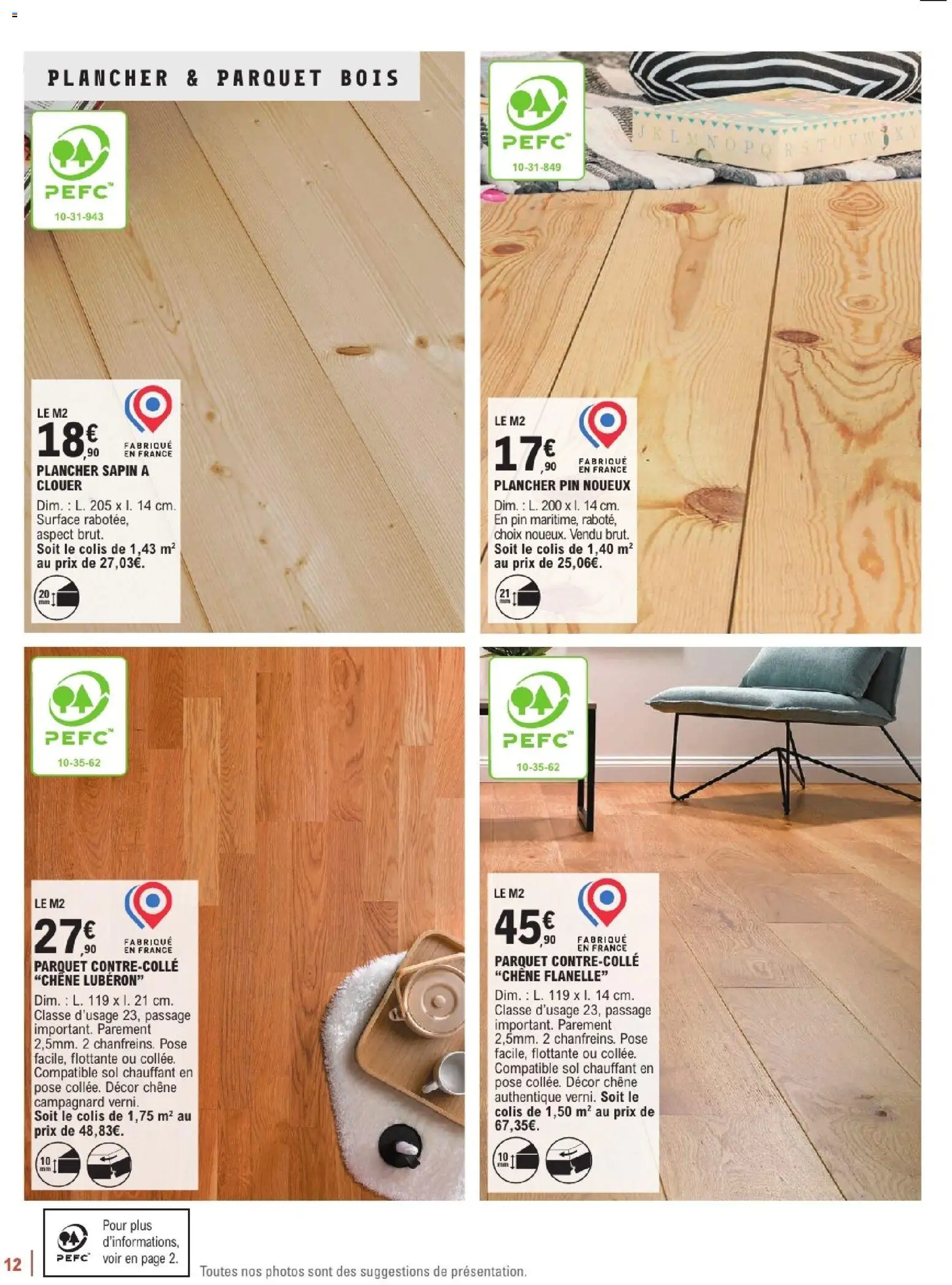 {H1} | Page: 12 | Produits: Parquet