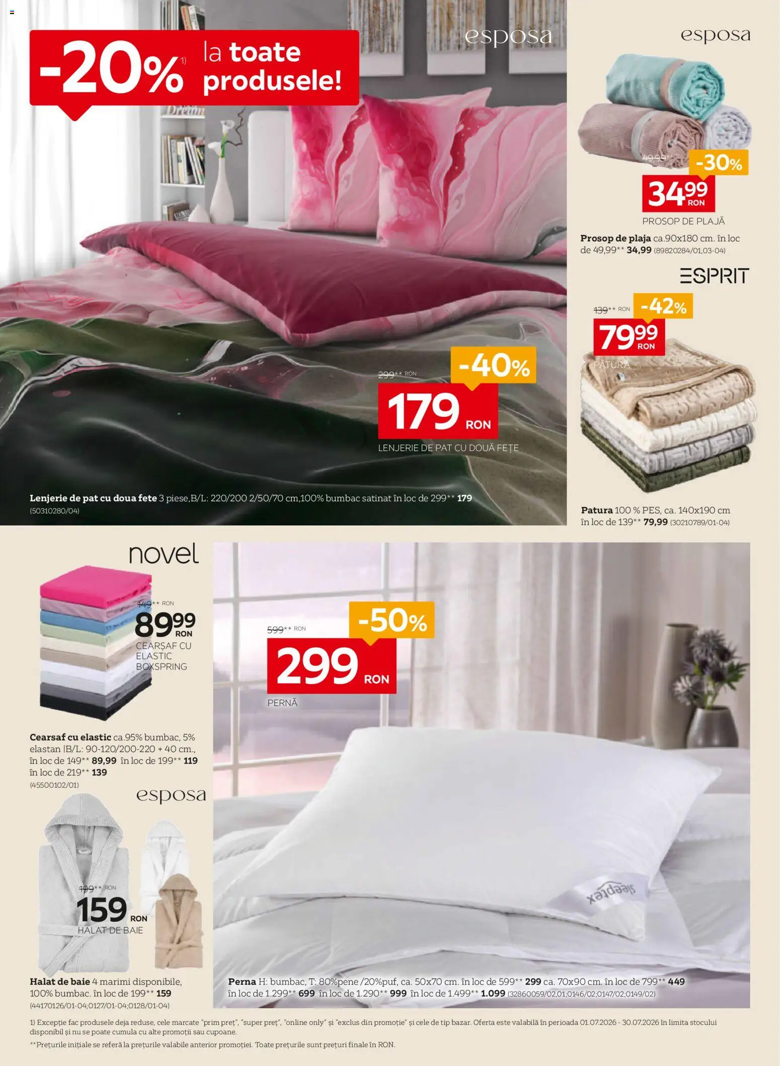 Noul catalog XXXLutz – valabil de la 29.06.2026 | Pagină: 6 | Produse: Pat, Lenjerie de pat, Pernă, Pătură