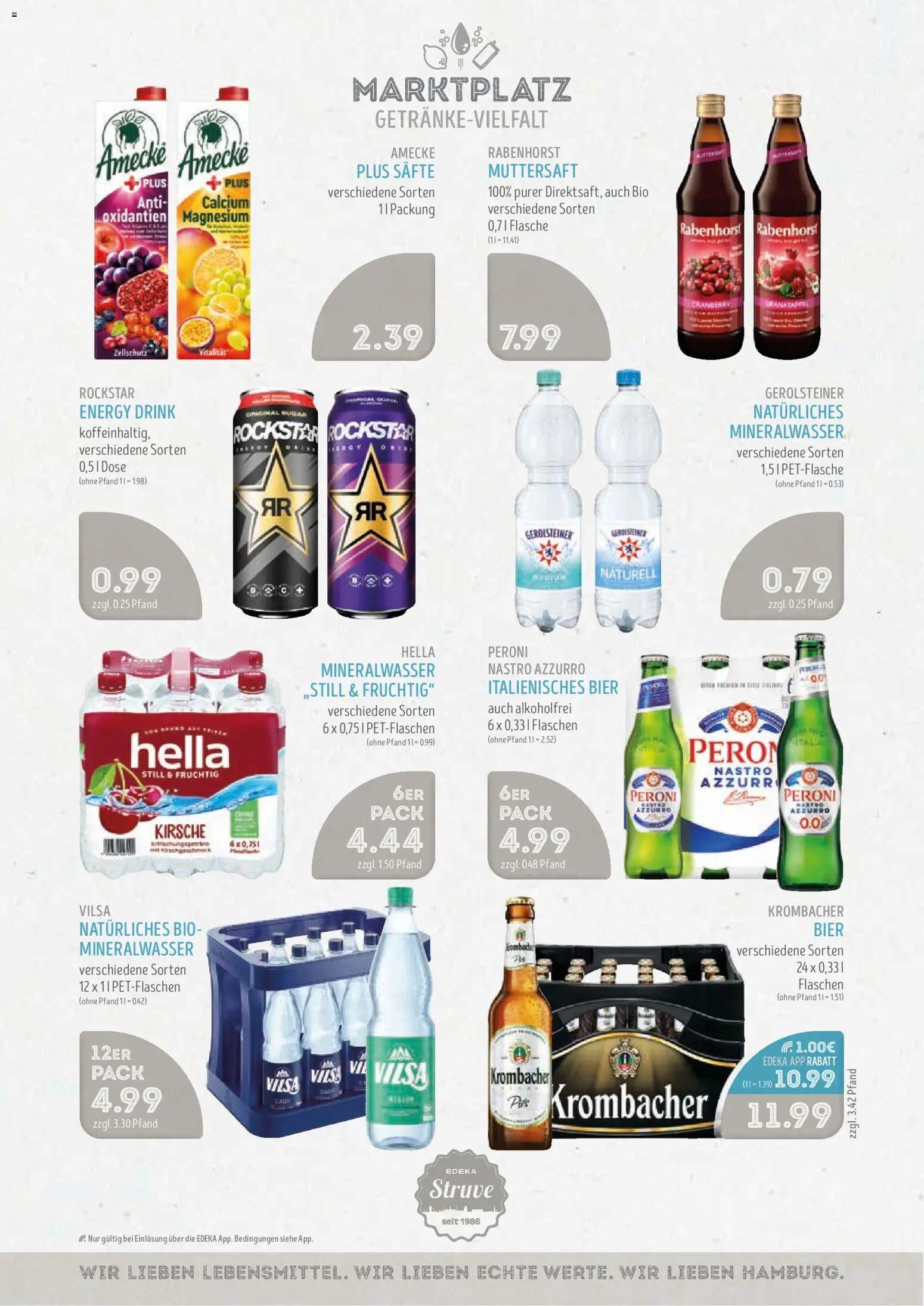 Edeka Struve Prospekt – gültig ab 19.10.2026 | Seite: 12 | Produkte: Rockstar, Mineralwasser, Krombacher, Gerolsteiner