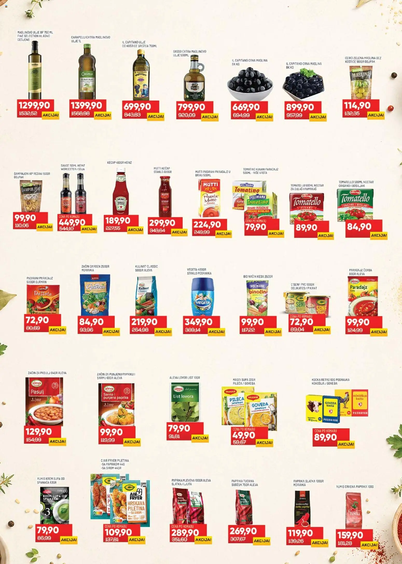 Medius katalog - važi od 16.06.2026 | Strana: 10 | Proizvode: Masline, Senf, Ulje, Heinz
