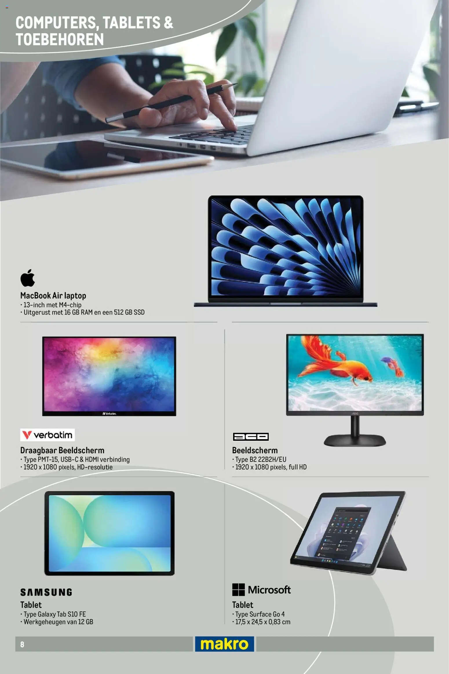 {H1} | Pagina: 8 | Producten: Laptop, Tablet