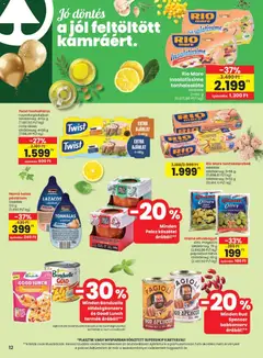 Spar akciós újság - amely érvényes a következő dátumtól: 2026.09.10. | Oldal: 12 | Termékek: Tonhalsaláta, Tonhal, Bonduelle, Készétel