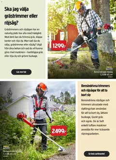 Jula erbjudanden - Förhandsvisning av reklamblad från butik Jula aktuell från 01.04.2026 | Sida: 24 | Produkter: Grästrimmer, Röjsåg