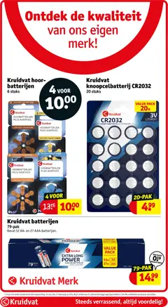 Kruidvat folder week 25 - Voorbeeld van een folder van Kruidvat, geldig van 16.06.2026 | Pagina: 39 | Producten: Batterij, Batterijen, Kan