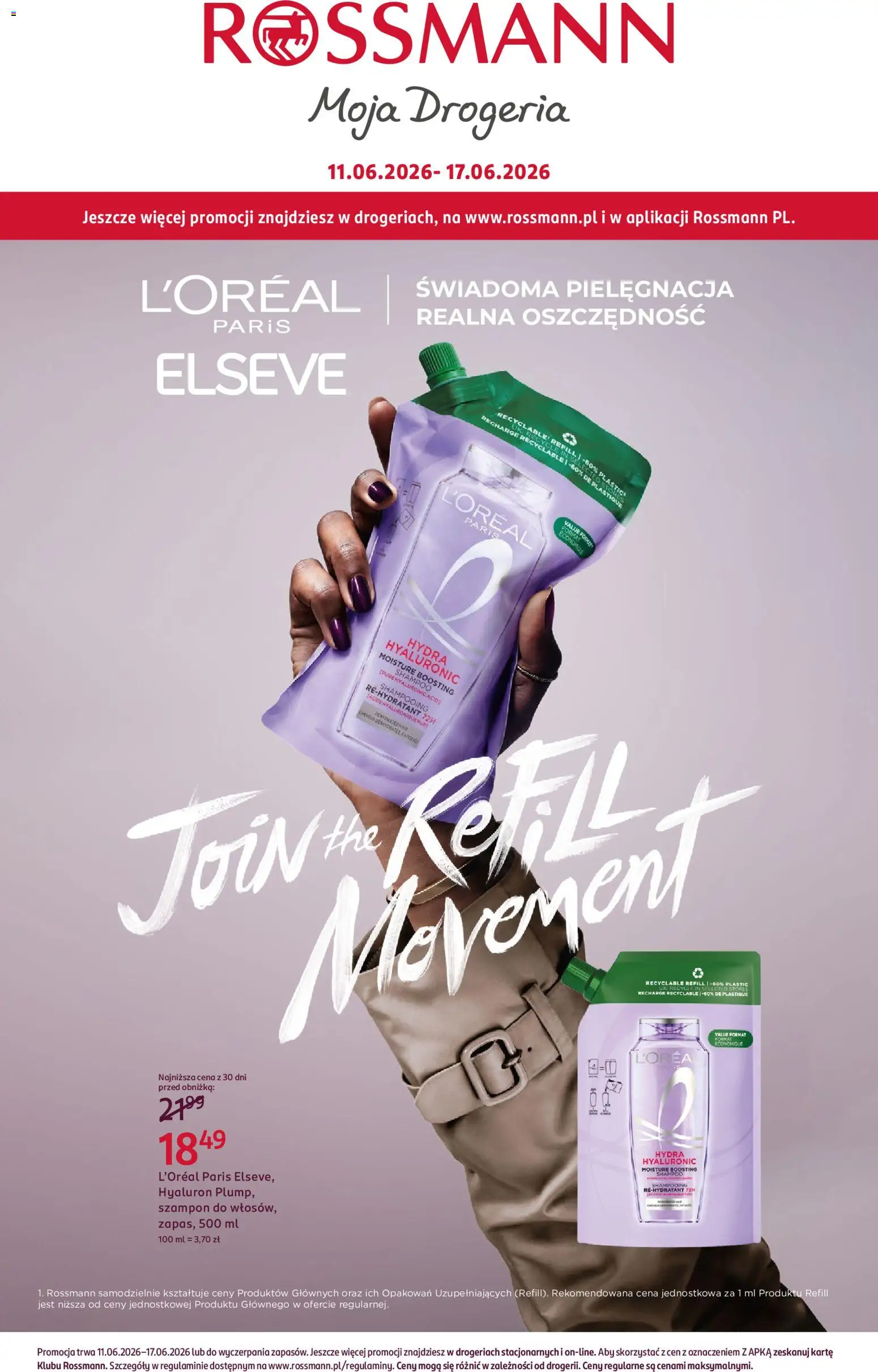 Rossmann gazetka od 11.06.2026 | Strona: 1 | Produkty: Drogeria, Szampon