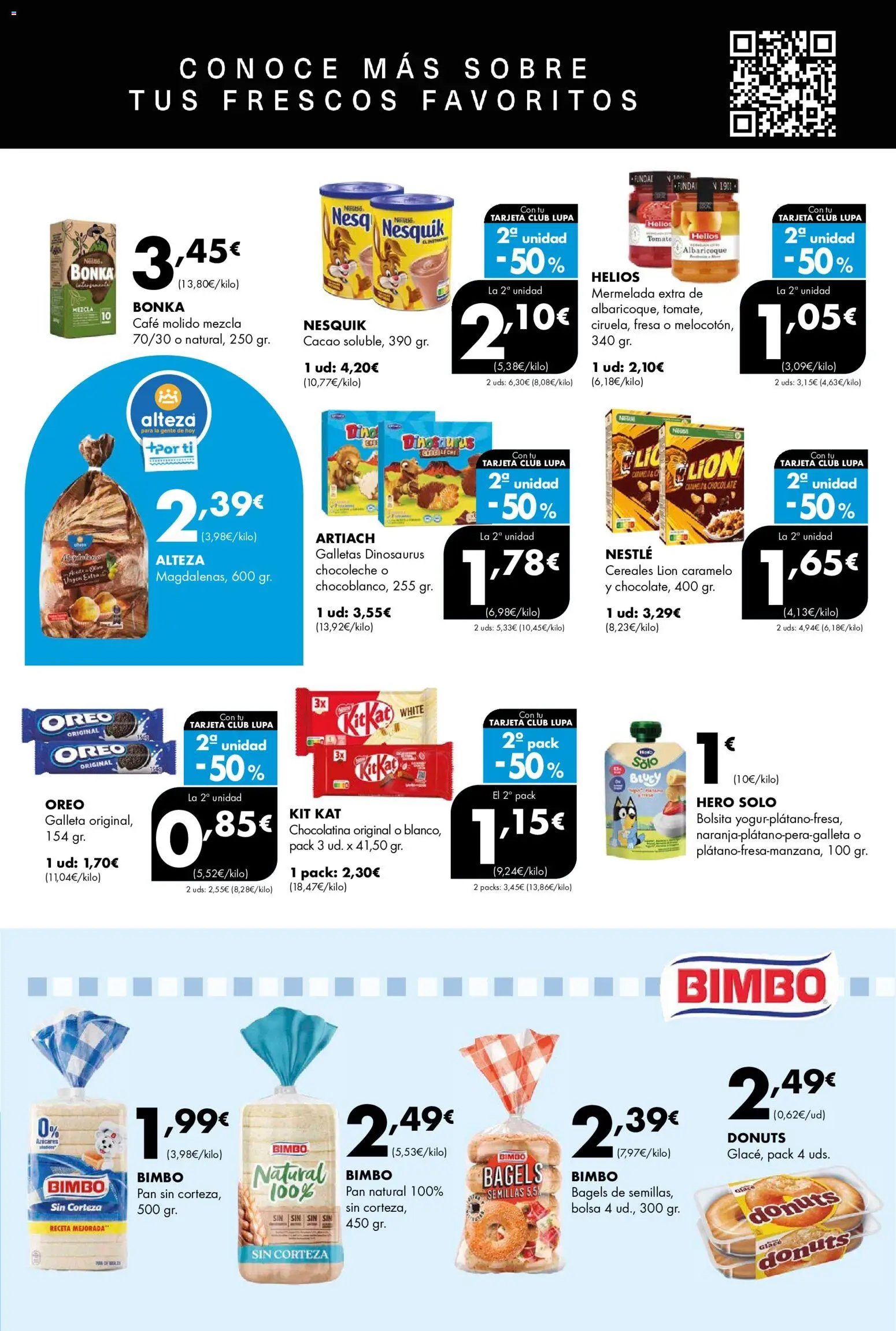 Lupa Supermercados folleto │ válido desde el 16/07/2026 | Página: 9 | Productos: Café, Chocolate, Funda, Φρυγανιές σικάλεως