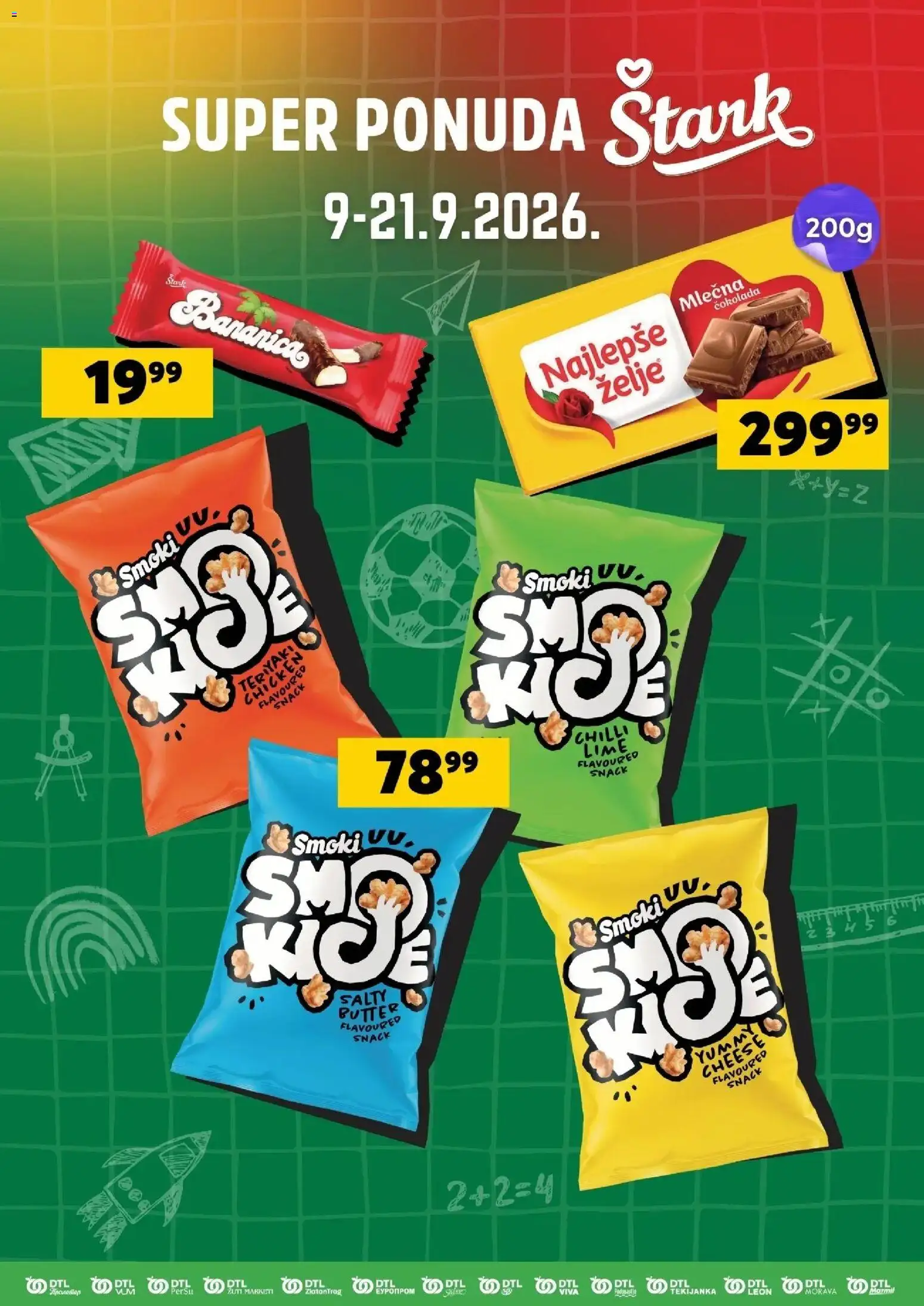 Tekijanka katalog - važi od 09.09.2026 | Strana: 1 | Proizvode: Smoki, Čokolada, Mlečna čokolada