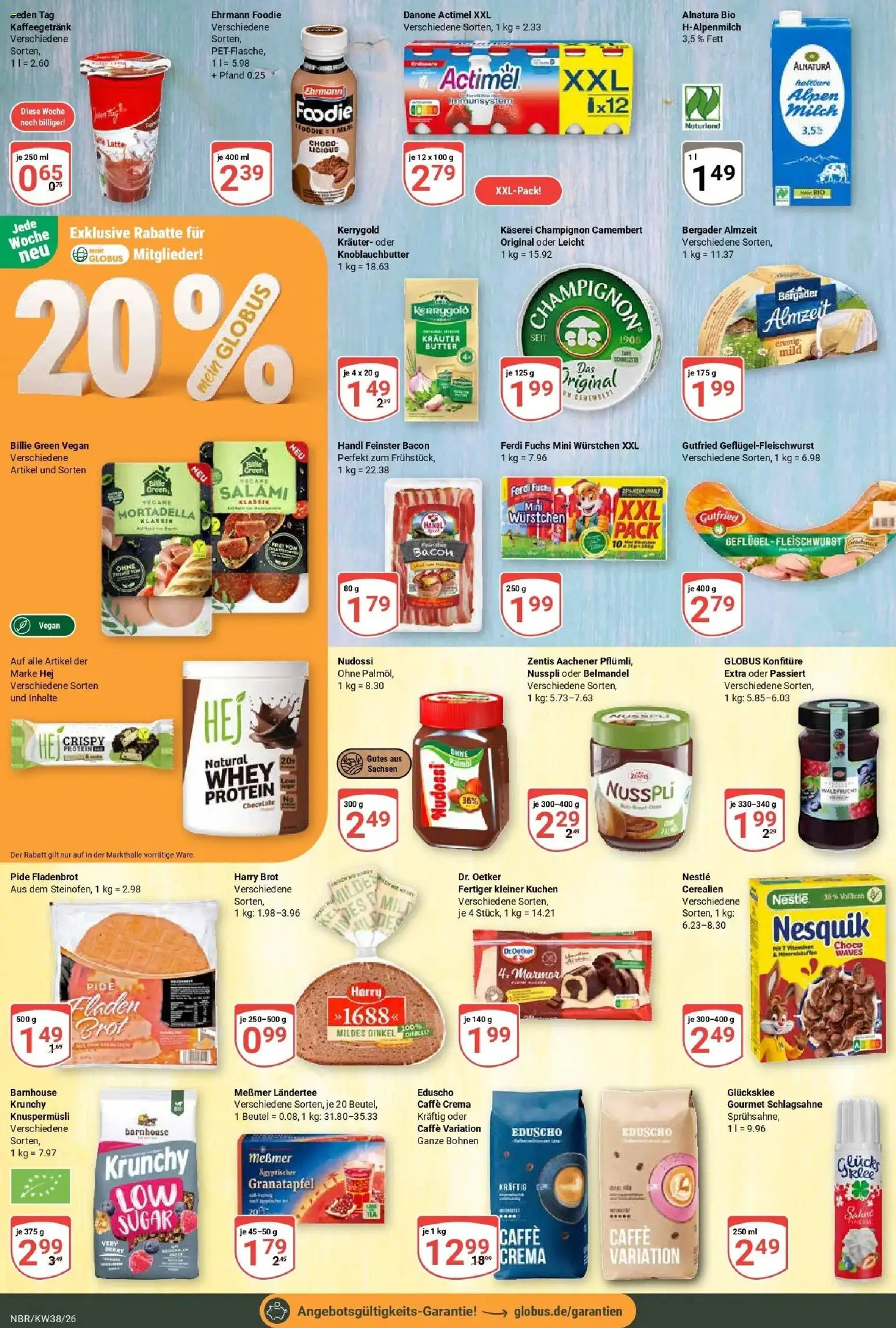 Globus Prospekt Neubrandenburg (ab 14.09.2026) » Angebote online | Seite: 12 | Produkte: Granatapfel, Milch, Messmer, Kuchen