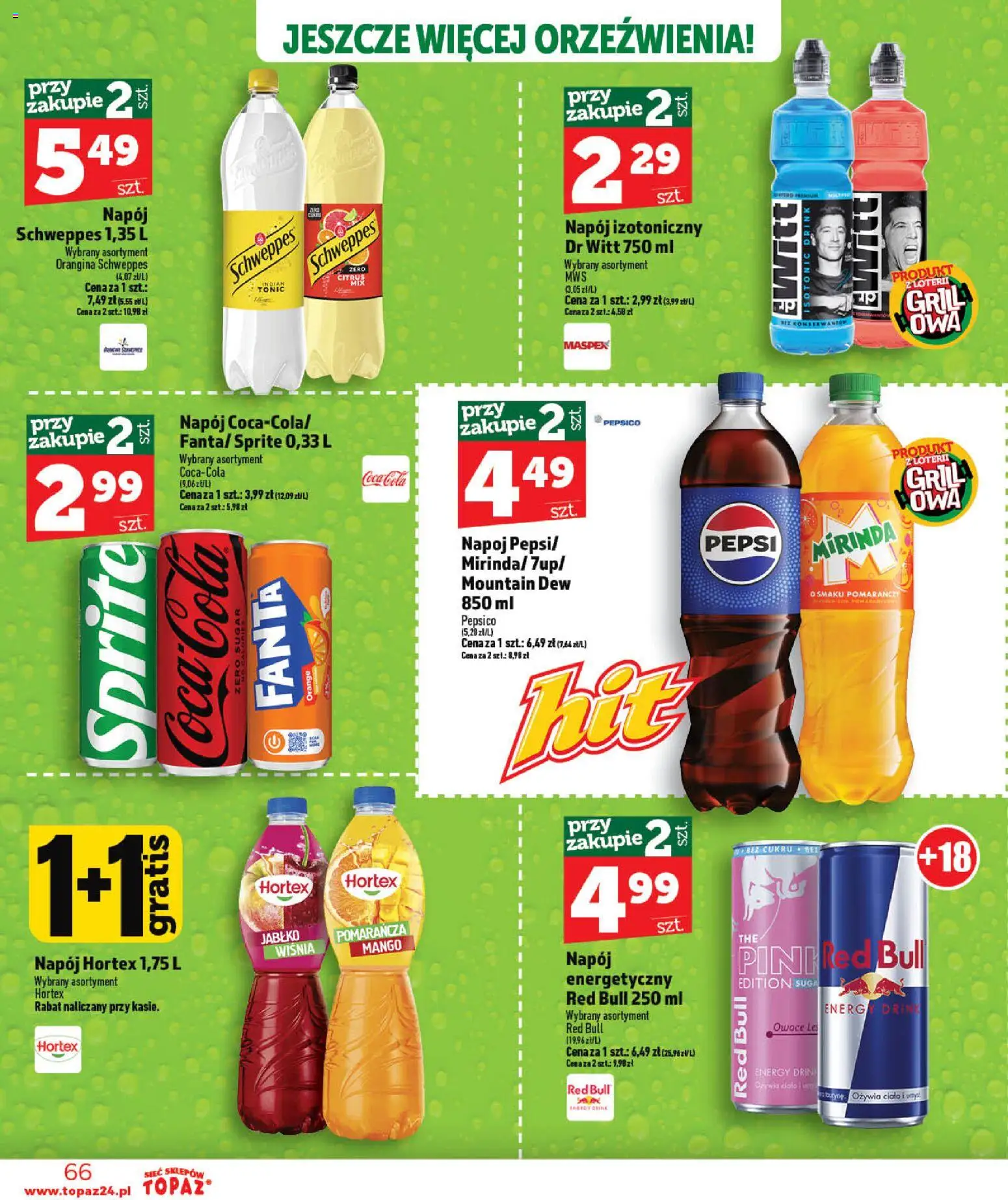 Topaz gazetka - Otwarcie Stoczek Łukowski od 30.05.2026 | Strona: 66 | Produkty: Mango, Grill, Pepsi, Owoce