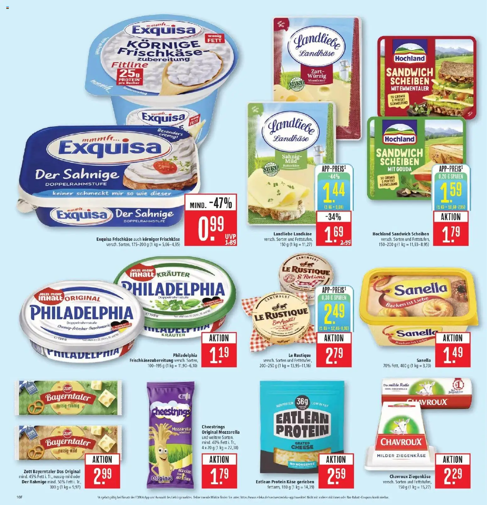 Marktkauf Prospekt Friedrichshafen (ab 05.10.2026) » Angebote online | Seite: 10 | Produkte: Käse, Exquisa frischkase, Exquisa, Frischkase