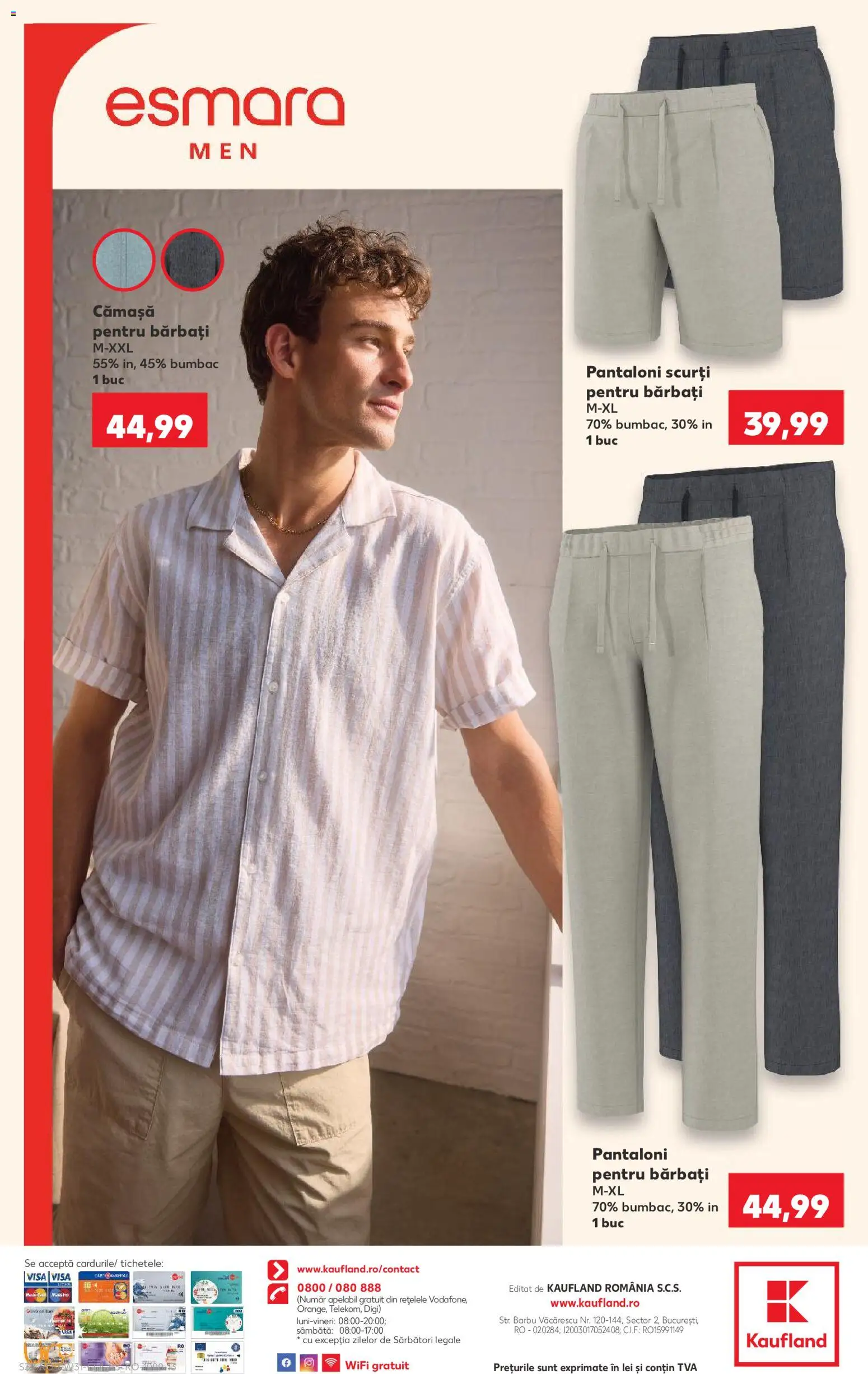 Noul catalog Kaufland – valabil de la 29.07.2026 | Pagină: 32 | Produse: Pantaloni, Pantaloni scurți