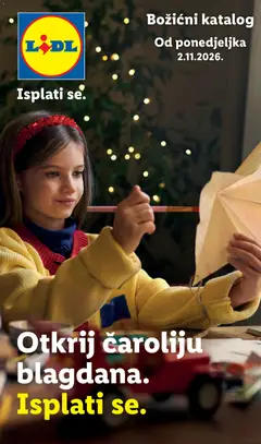 Lidl katalog - Otkrij čaroliju blagdana - Pregled kataloga iz trgovine Lidl, vrijedi od 02.11.2026