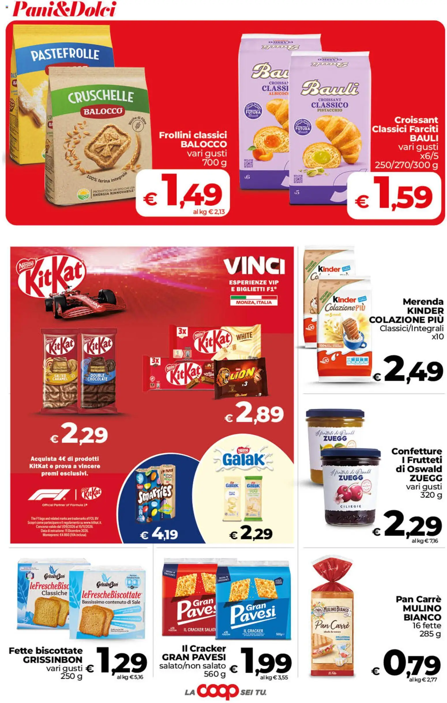 Volantino COOP del 22/09/2026 | Pagina: 25 | Prodotti: Data, Cracker, The, Croissant