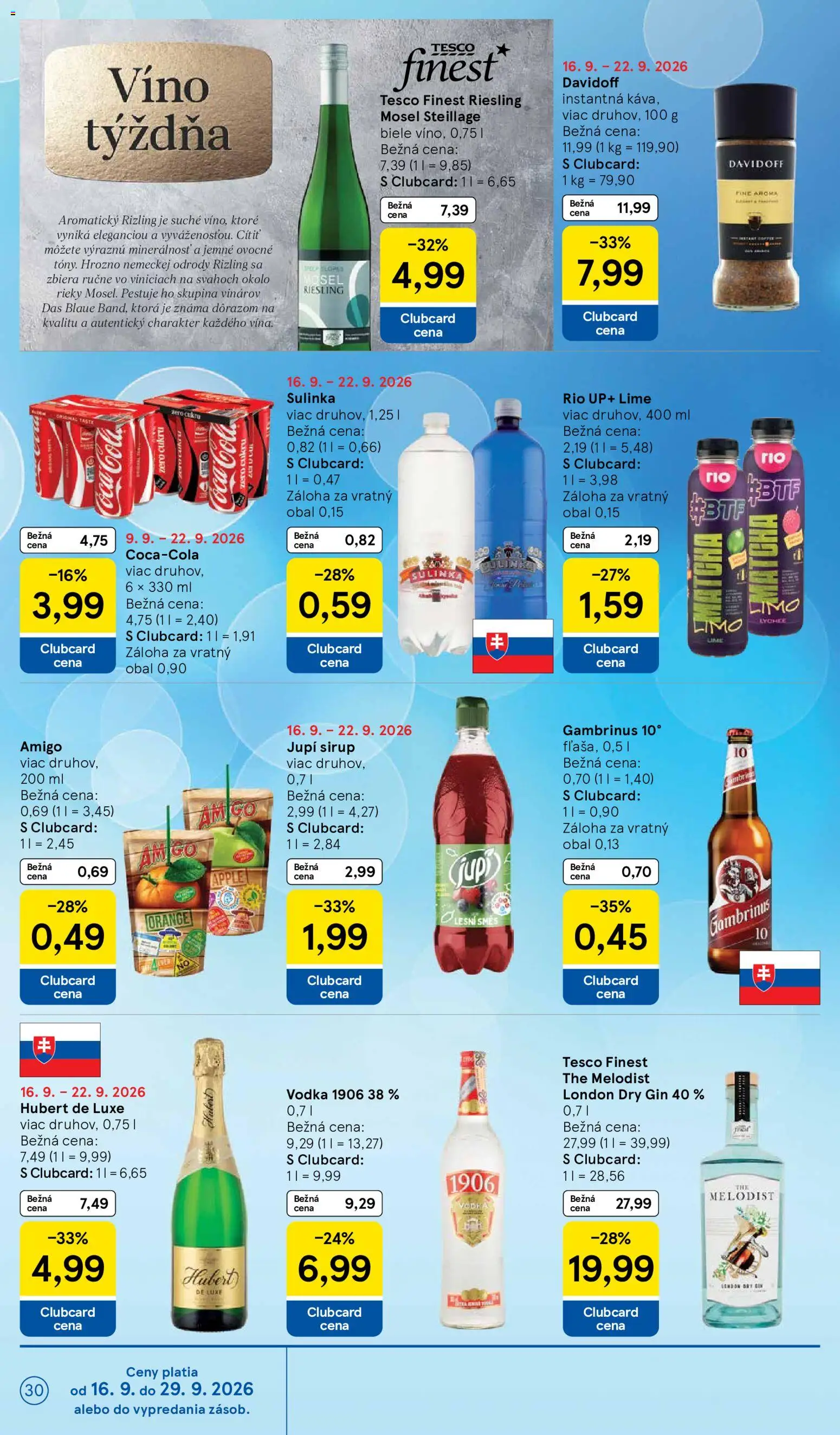 Nové Tesco akcie – leták je platný od 16.09.2026 | Strana: 30