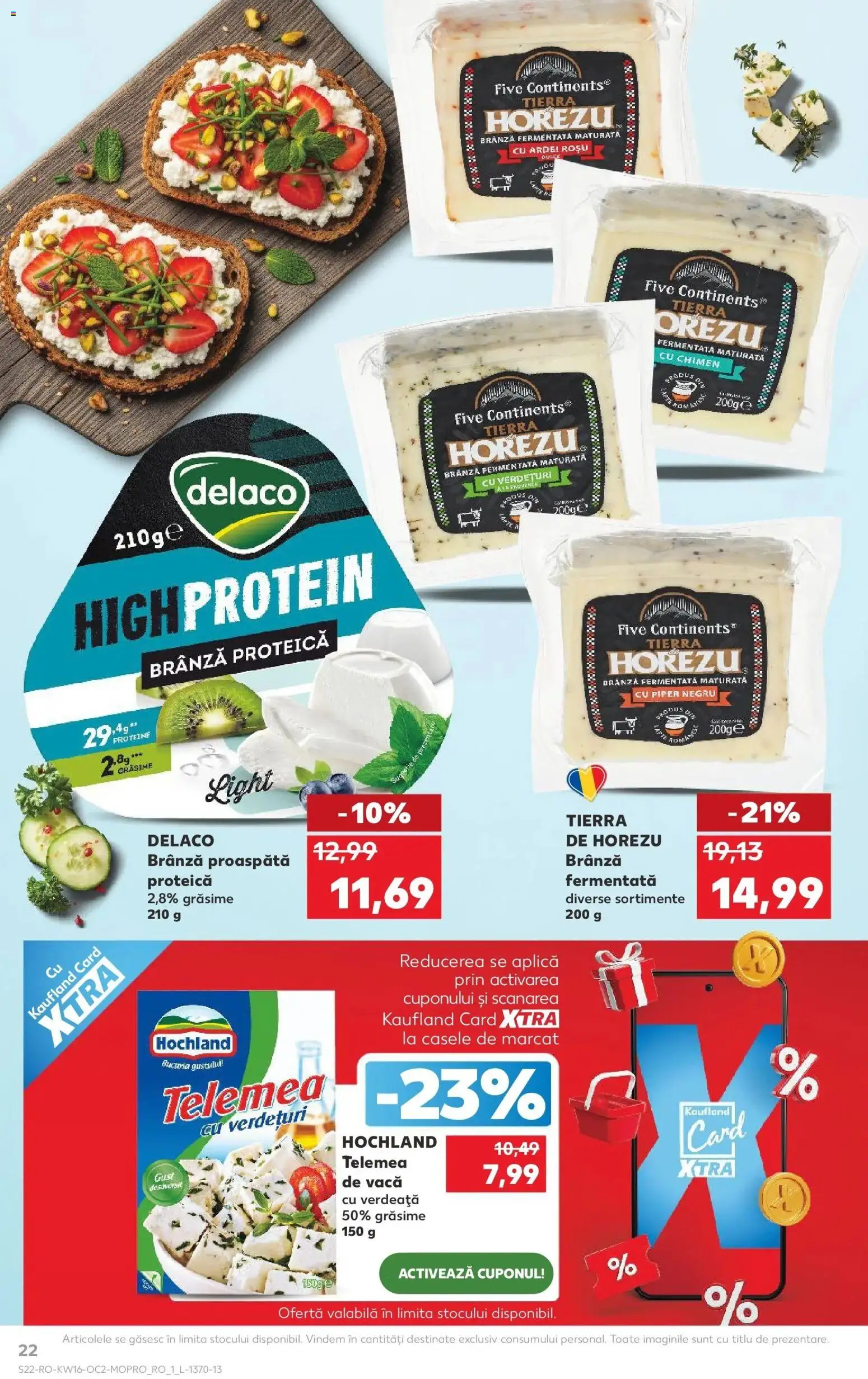 Noul catalog Kaufland – valabil de la 15.04.2026 | Pagină: 22 | Produse: Light Kedi Konservesi, Masaüstü kılıfı, Ardei, Brânză