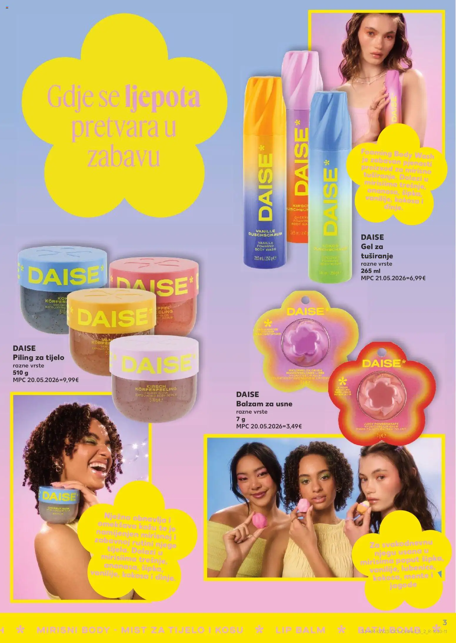 Kaufland katalog | vrijedi od 03.06.2026 | Stranica: 3 | Proizvodi: Balzam za usne, Piling, Gel za tuširanje, Jagode