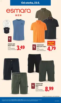 ESMARA MEN Muška majica, Komad Od čistog pamuka Veličine: 48-58 (M-XL) - Pregled kataloga iz trgovine Lidl, vrijedi od 23.06.2026 | Stranica: 23