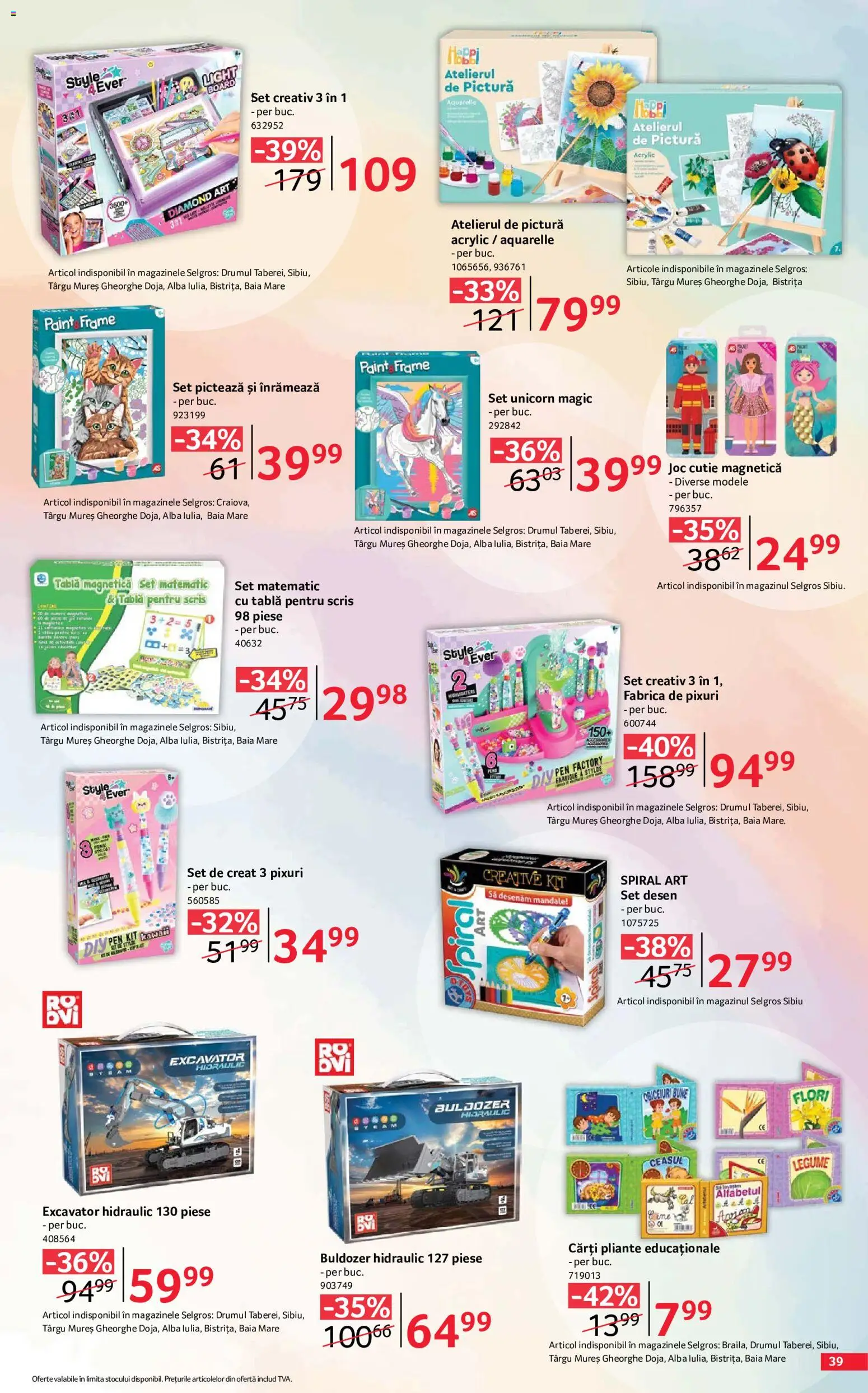 Noul catalog Selgros – valabil de la 07.08.2026 | Pagină: 39 | Produse: Joc, Tablă, Cutie, Cărți
