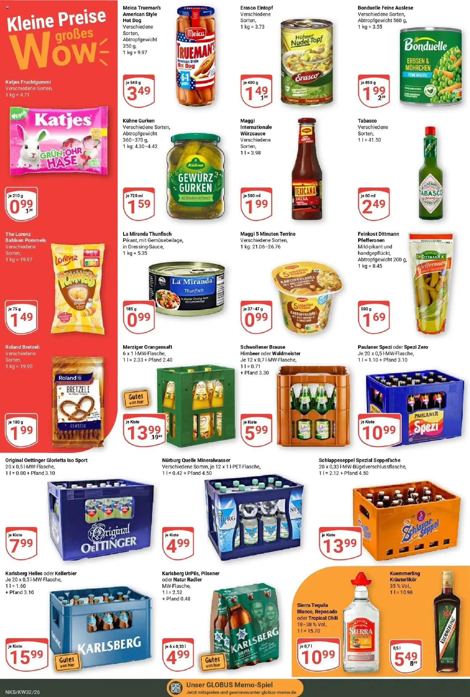 Globus Prospekt Neunkirchen (ab 03.08.2026) » Angebote online | Seite: 9 | Produkte: Thunfisch, Radler, Chili, Paulaner