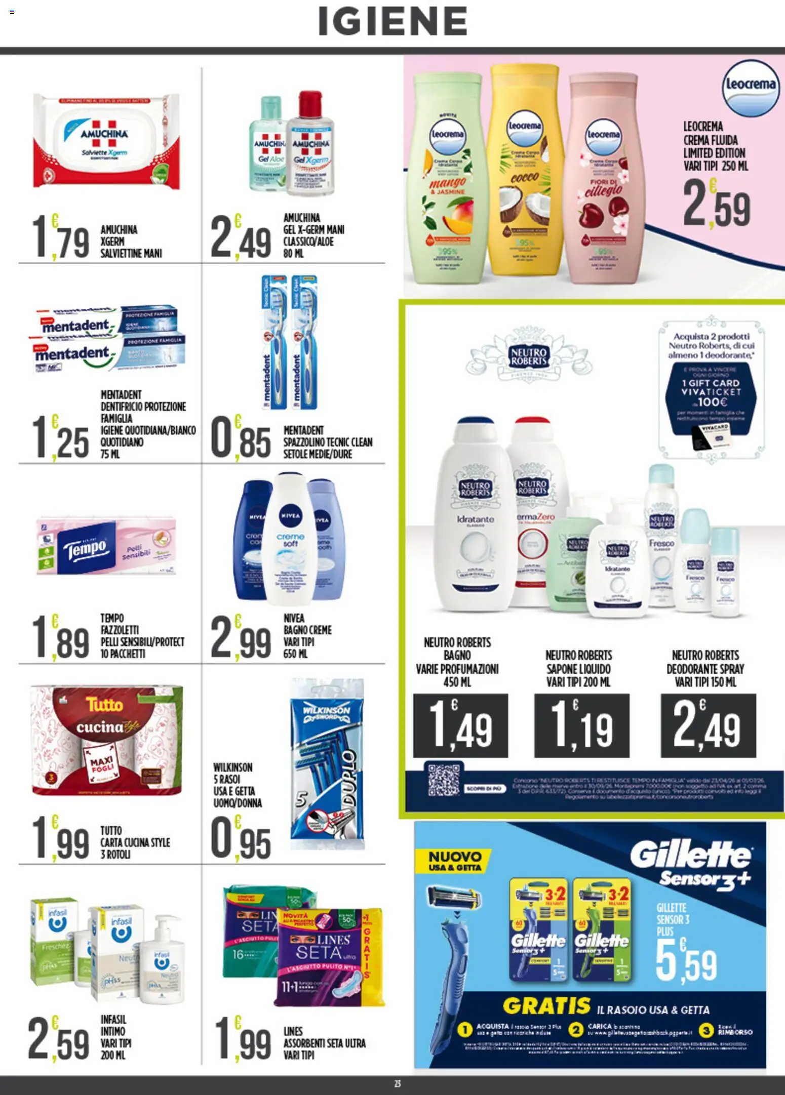 Volantino Euroesse del 15.06.2026 | Pagina: 23 | Prodotti: Sapone, Dentifricio, Intimo, Cocco