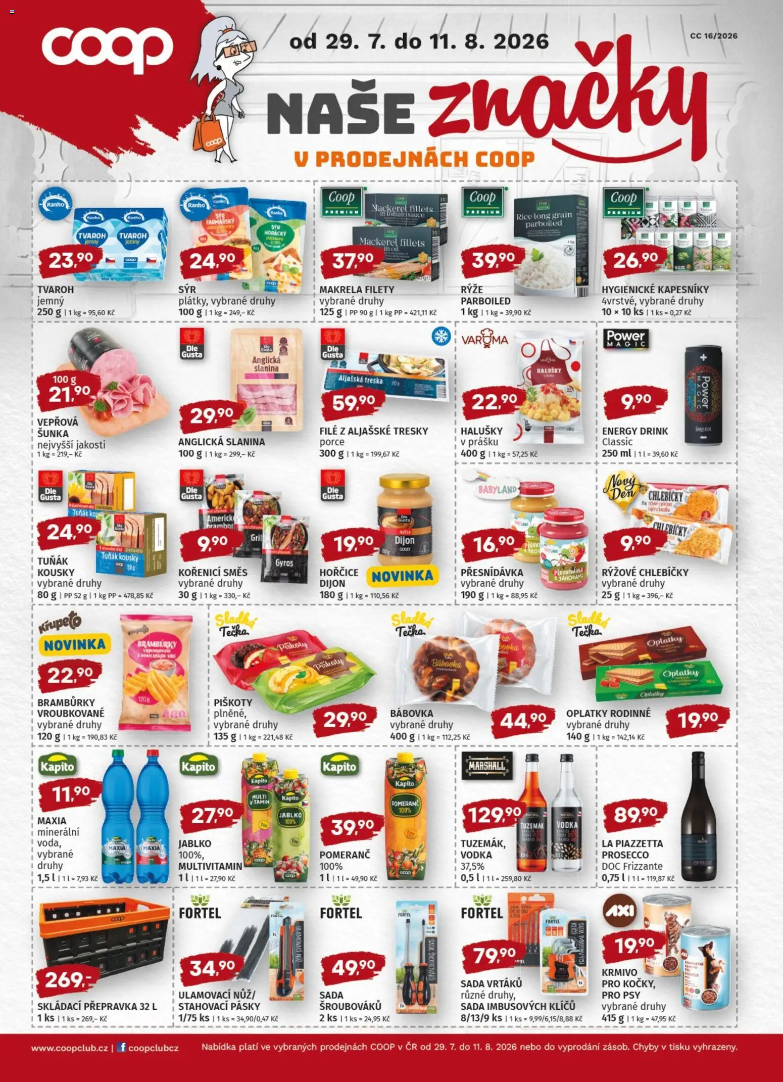Terno leták od 29.07.2026 | Strana: 16 | Produkty: Aljašská treska, Piškoty, Nůž, Oplatky