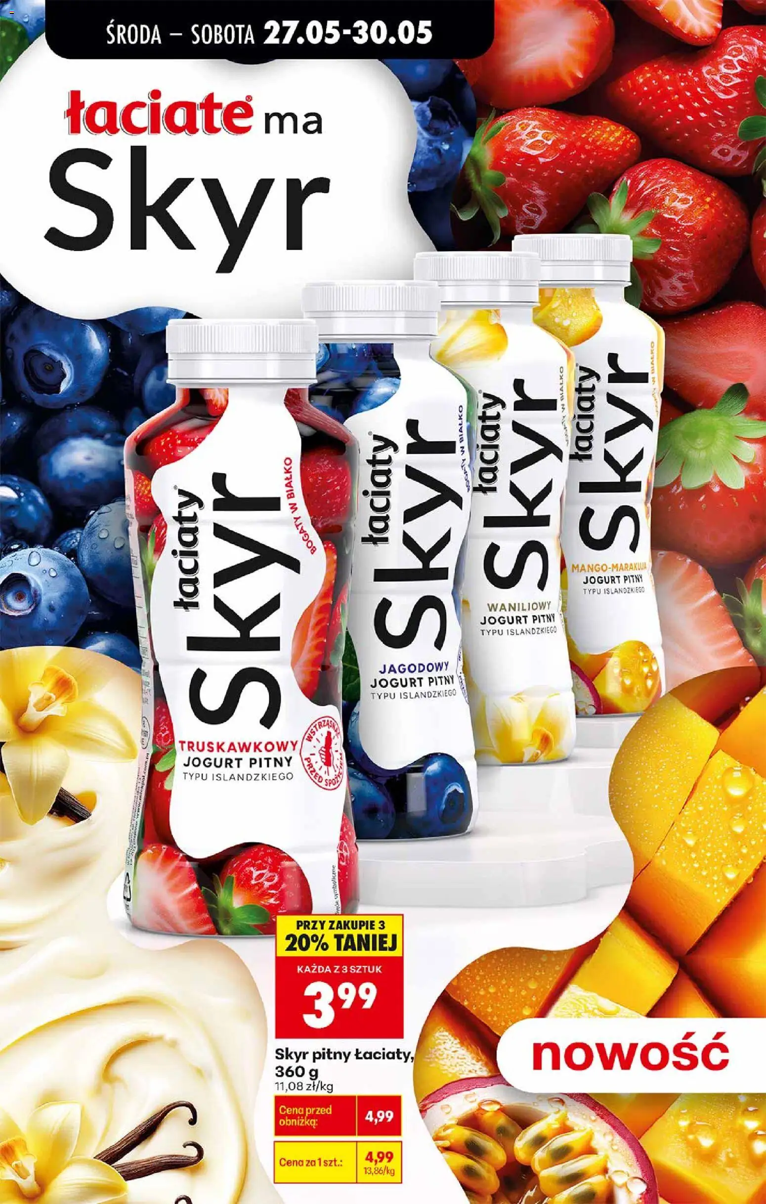 Biedronka gazetka od środy od 27.05.2026 | Strona: 71 | Produkty: Jogurt pitny, Jogurt, Skyr