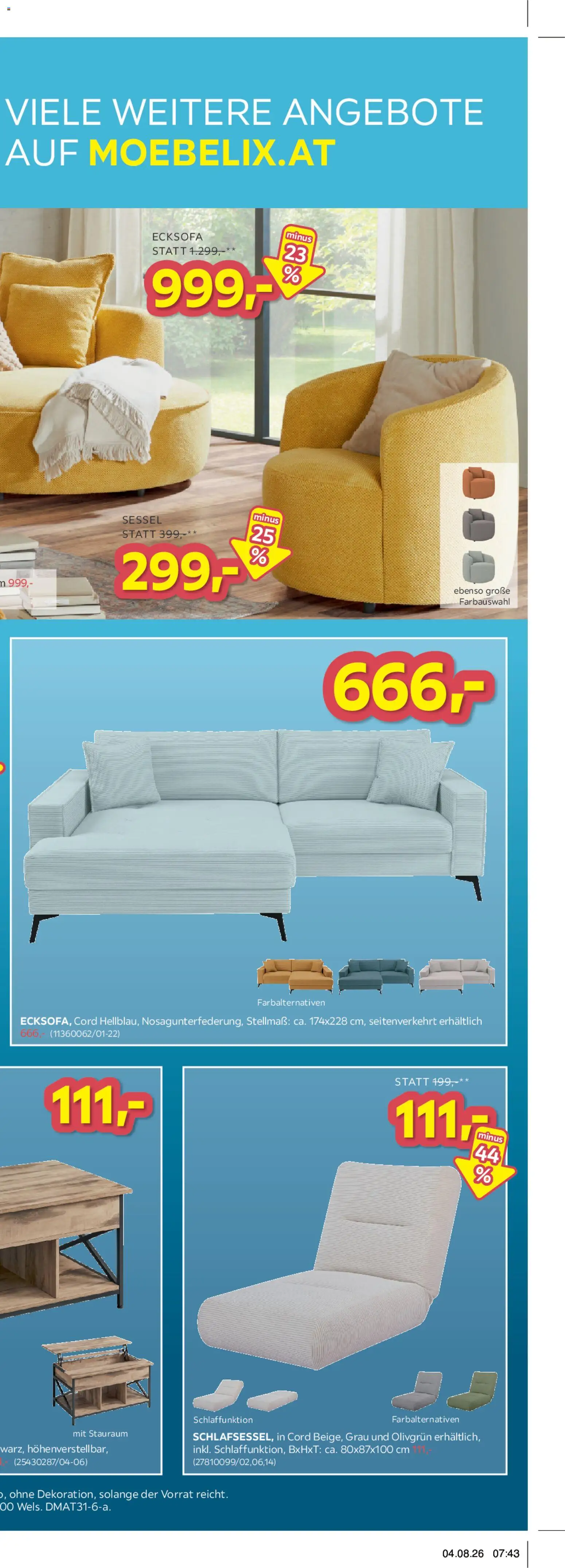 Möbelix Die Besten Online Deals gültig ab 01.08.2026 | Seite: 4 | Produkte: Koffer, Waschmaschine