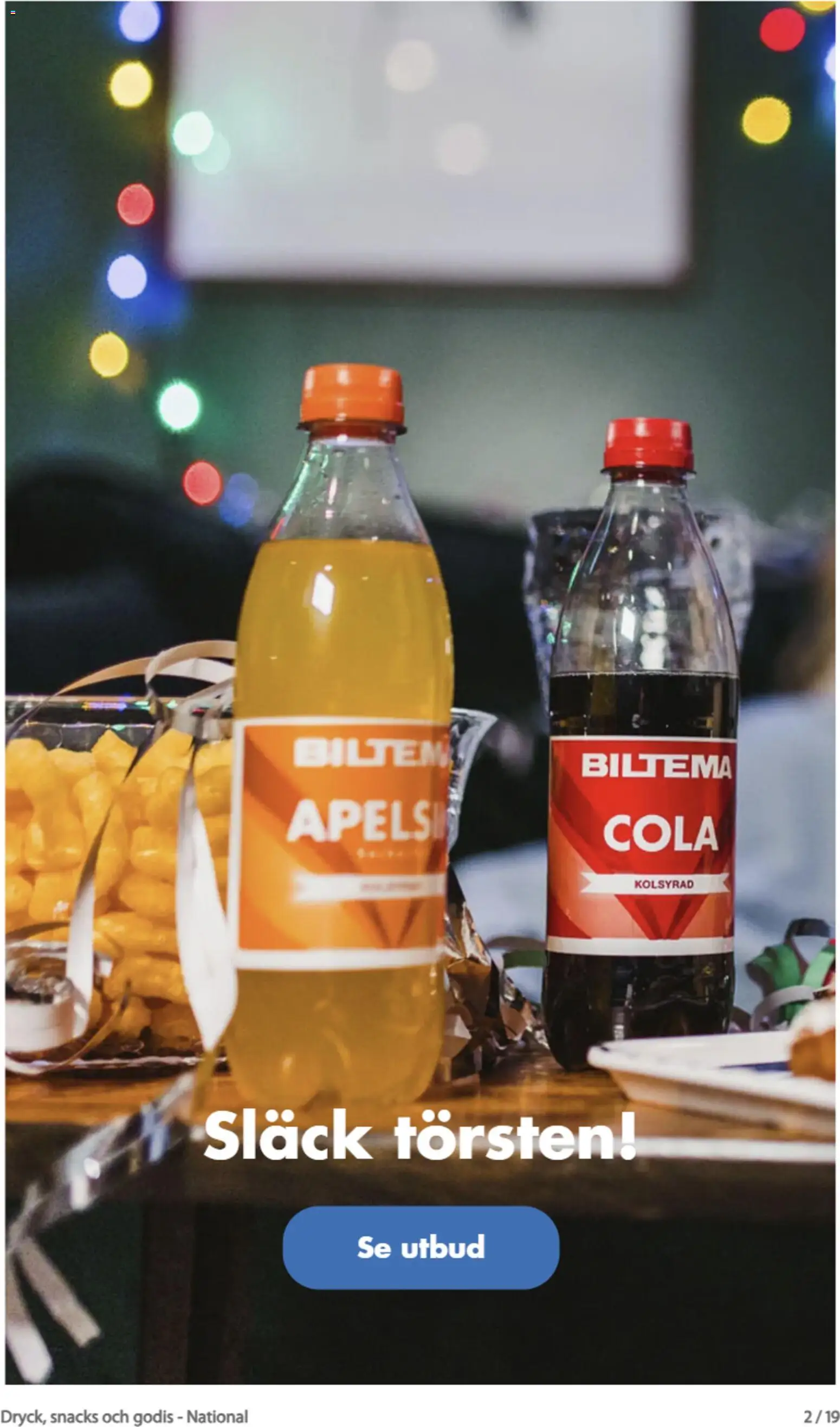 Biltema reklamblad aktuell från 21/08/2026 | Sida: 2 | Produkter: Snacks, Godis