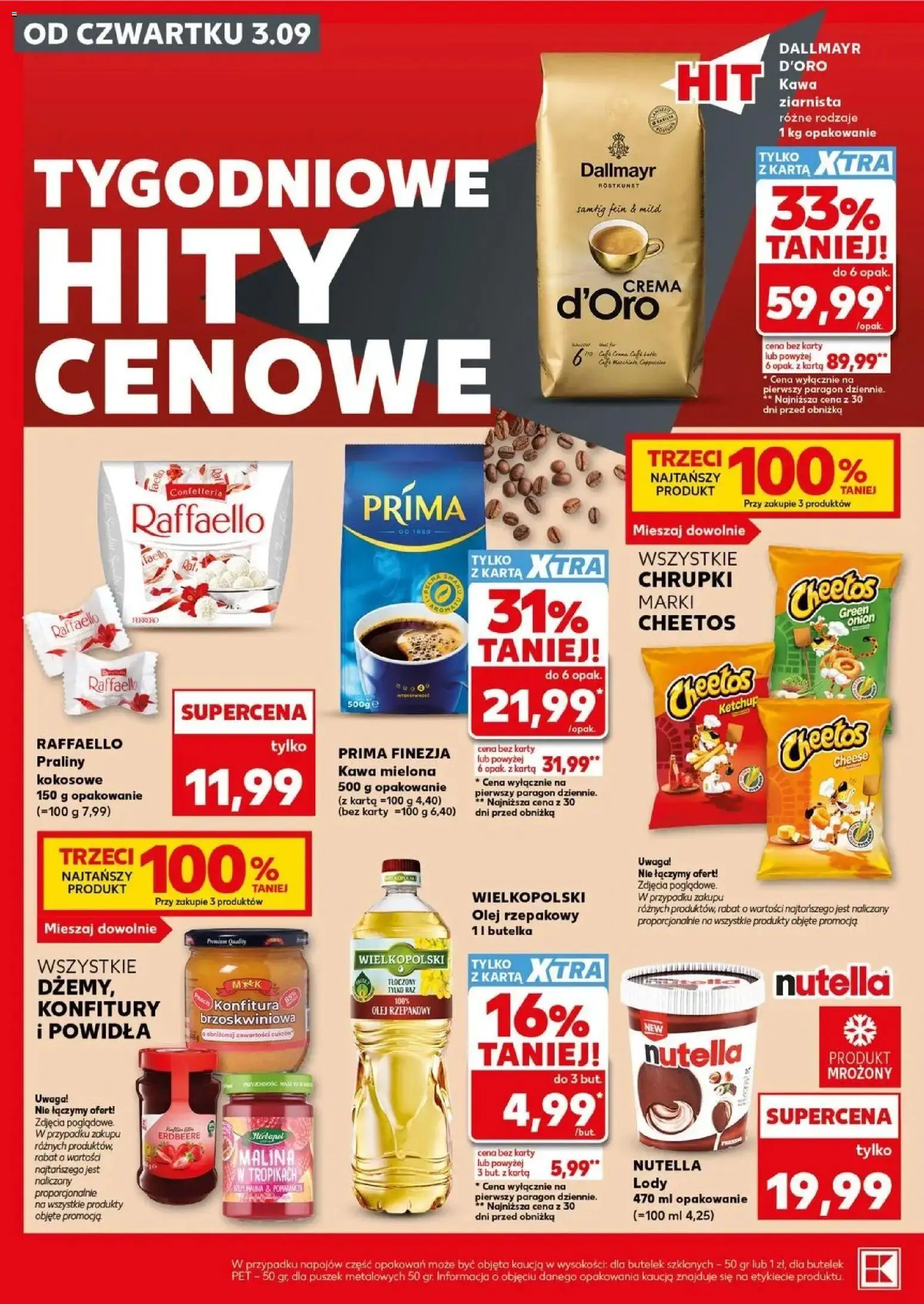 Kaufland gazetka - Mocny start od 07.09.2026 - od jutra PDF | Strona: 10 | Produkty: Nutella, Dallmayr, Olej, Lody