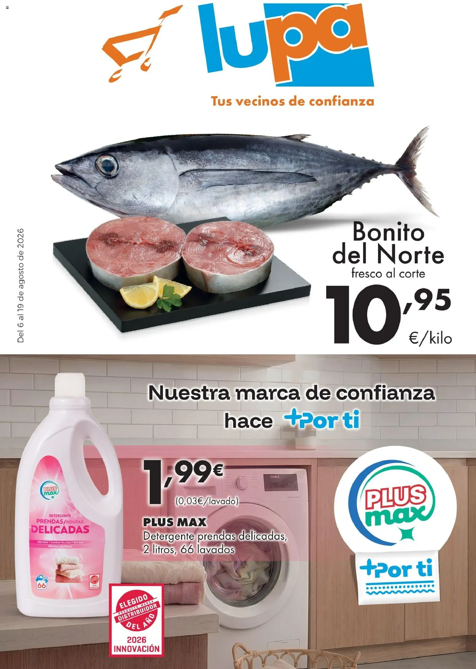 Lupa Supermercados folleto │ válido desde el 06/08/2026 | Página: 1 | Productos: Detergente
