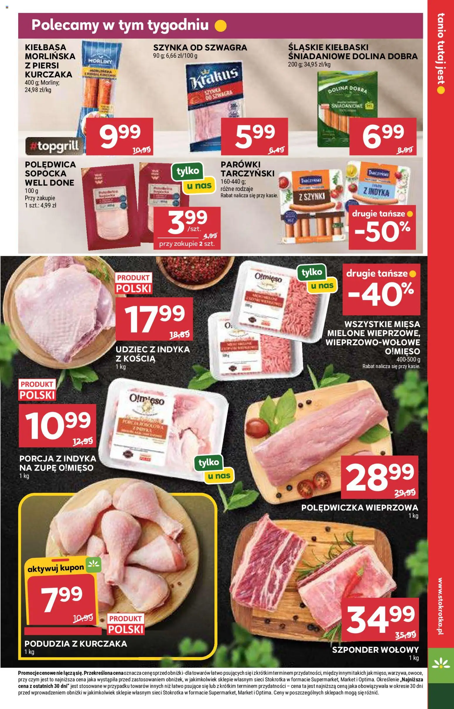 Stokrotka gazetka - Market od 21.05.2026 | Strona: 15 | Produkty: Piersi, Stokrotka, Parówki, Kiełbaski