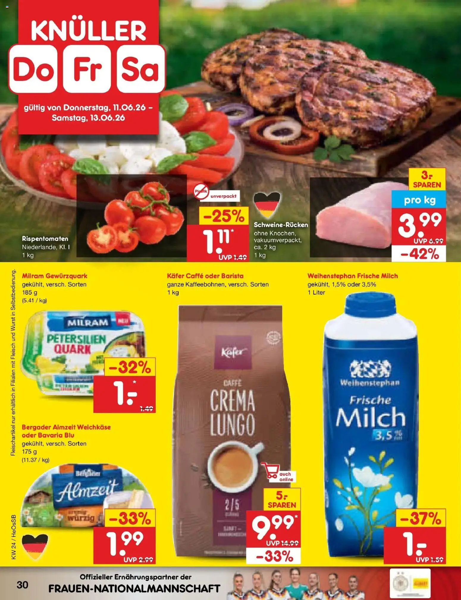 Netto Marken-Discount Prospekt Kröpelin – gültig ab 08.06.2026 | Seite: 48 | Produkte: Milch, Milram, Wurst, Fleisch