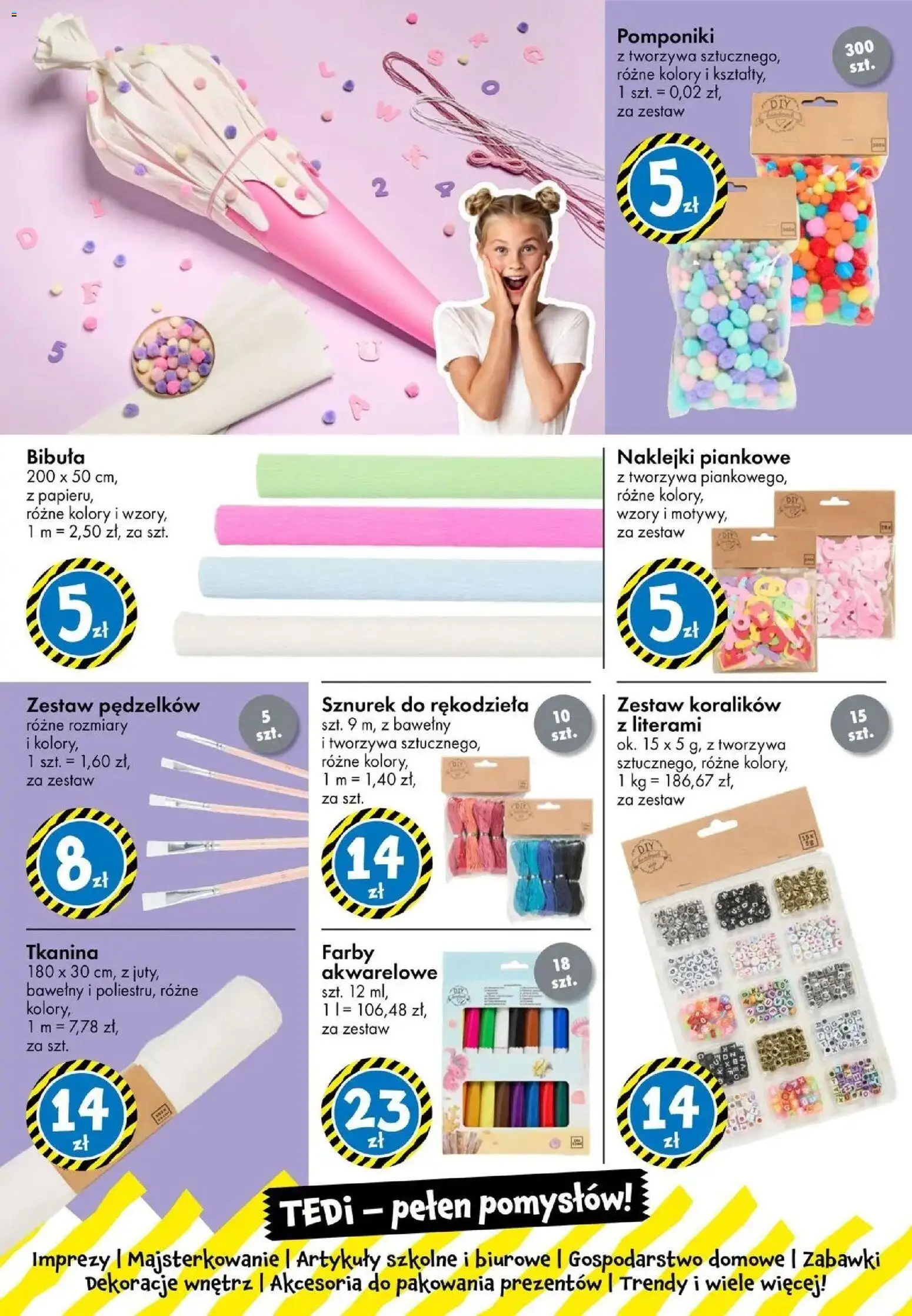 TEDi gazetka | Strona: 20 | Produkty: Zabawki, Dekoracje, Naklejki, Artykuły szkolne