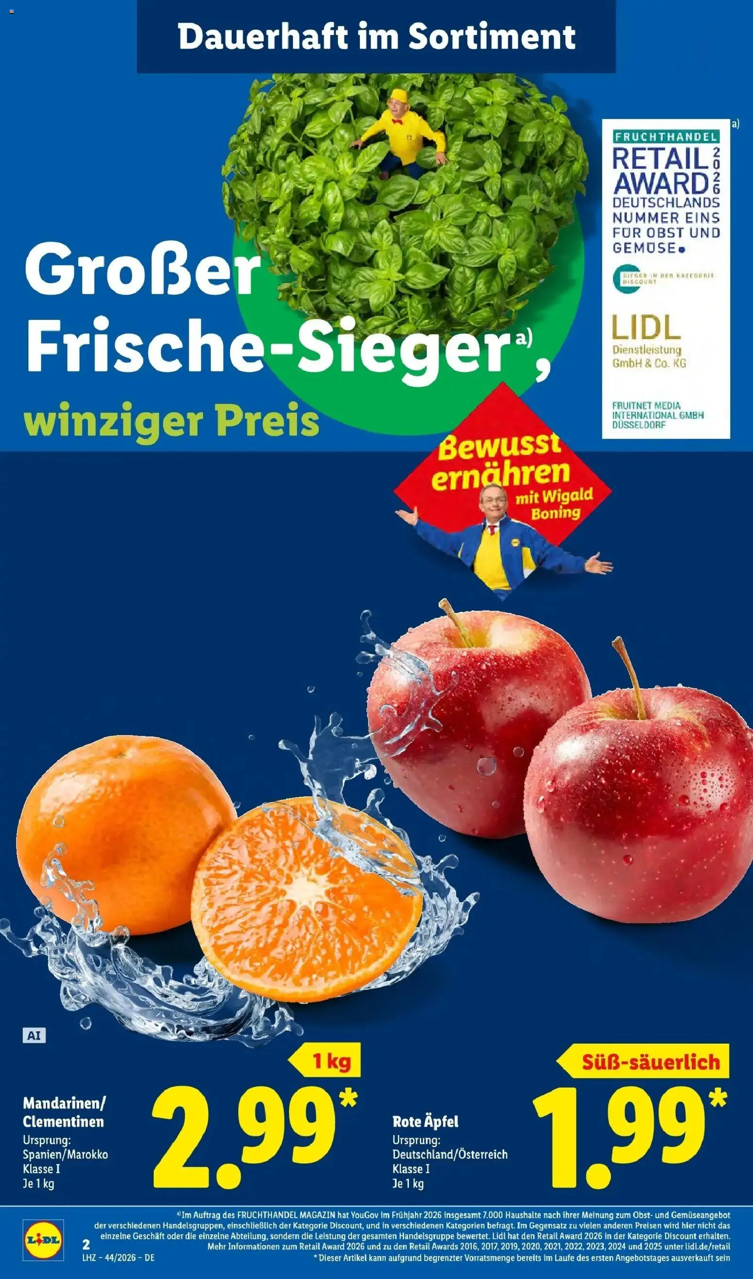 Lidl Prospekt Zülpich (ab 26.10.2026) zum Blättern » Angebote | Seite: 6 | Produkte: Äpfel, Gemüse, Obst, Magazin